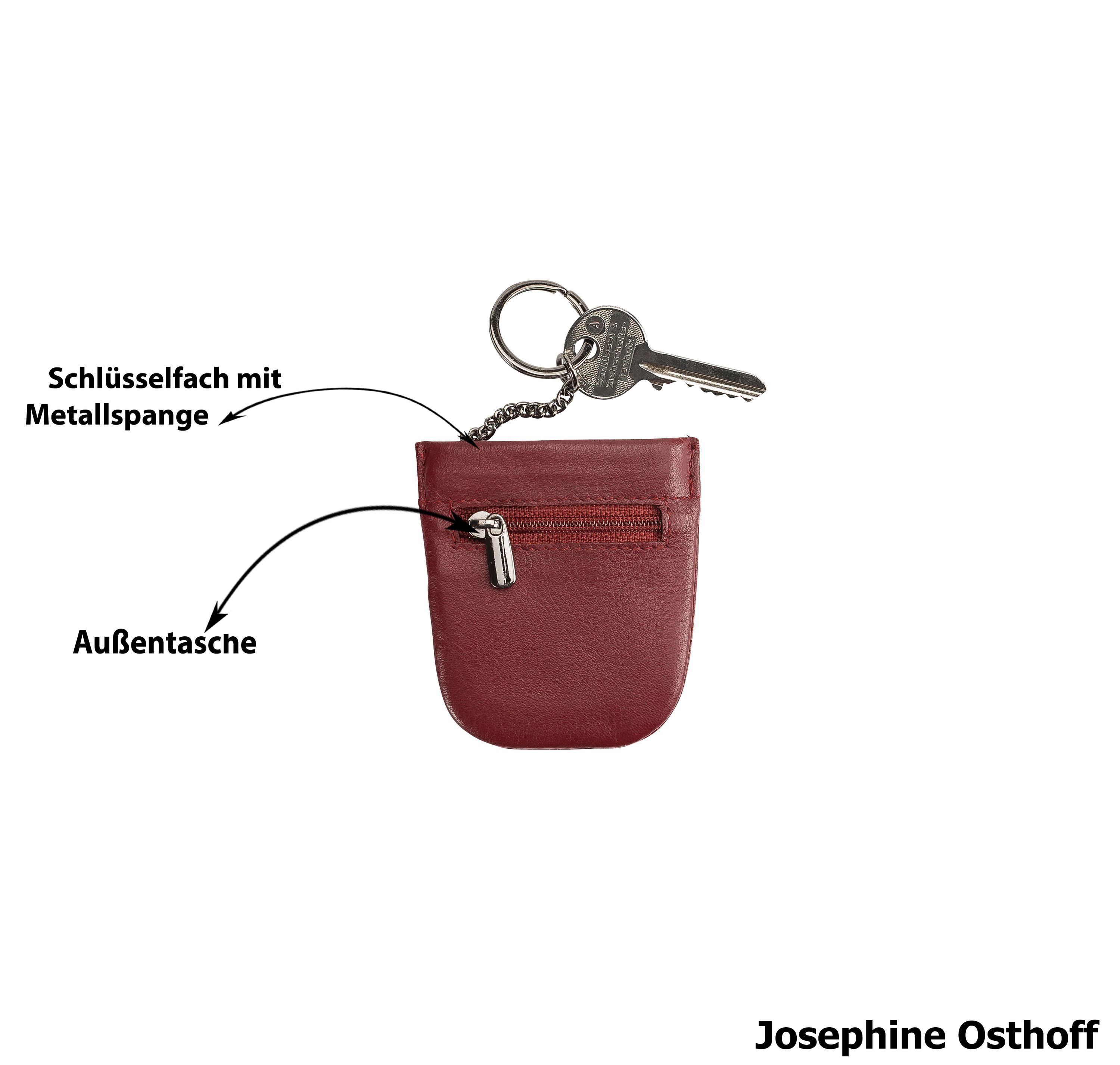 Josephine Osthoff Schlüsseltasche Schlüsselglocke klein bordeaux – Bild 5 von 5