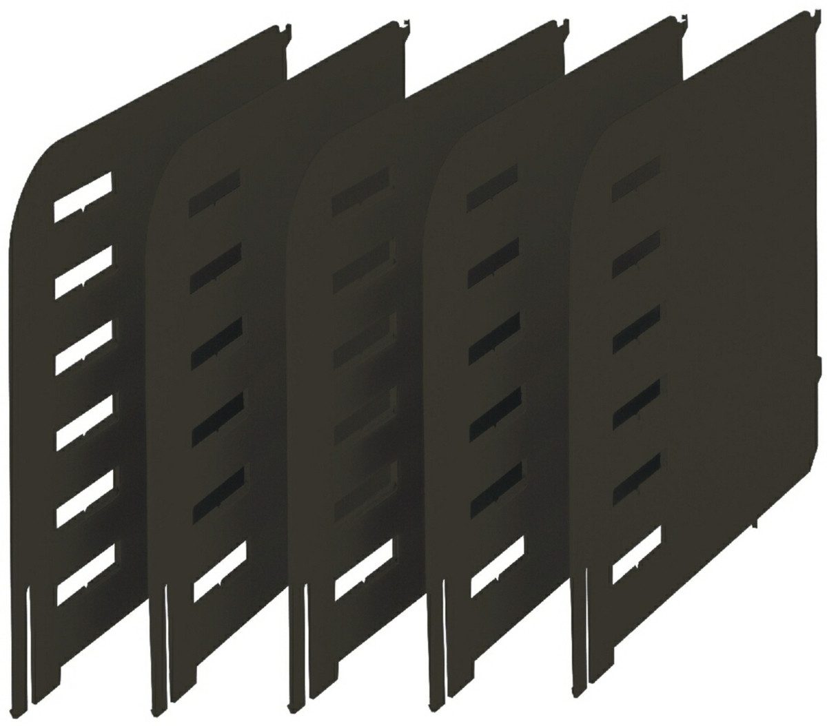 STYRO Briefablage Sortierstation Styrorac Trennwände schwarz VE=5 Stück