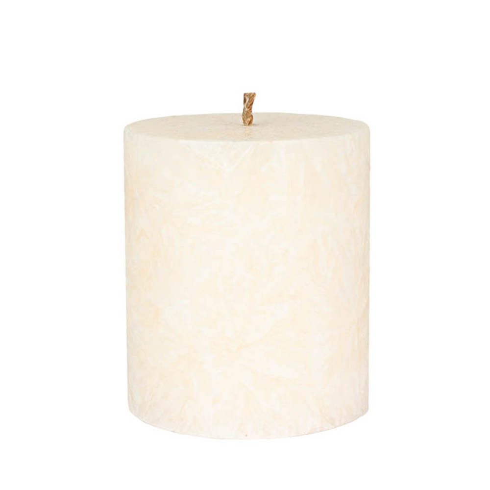 Hahn Kerzenfarm Formkerze Stearin Stumpenkerze - elfenbein 75x64 mm