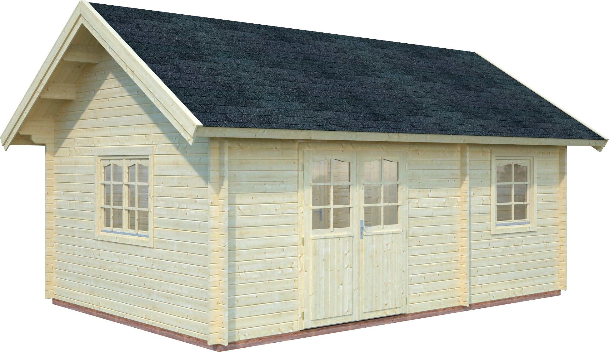 Palmako Gartenhaus Ferienhaus Sandra, BxT: 605x410 cm, inklusive Fußboden