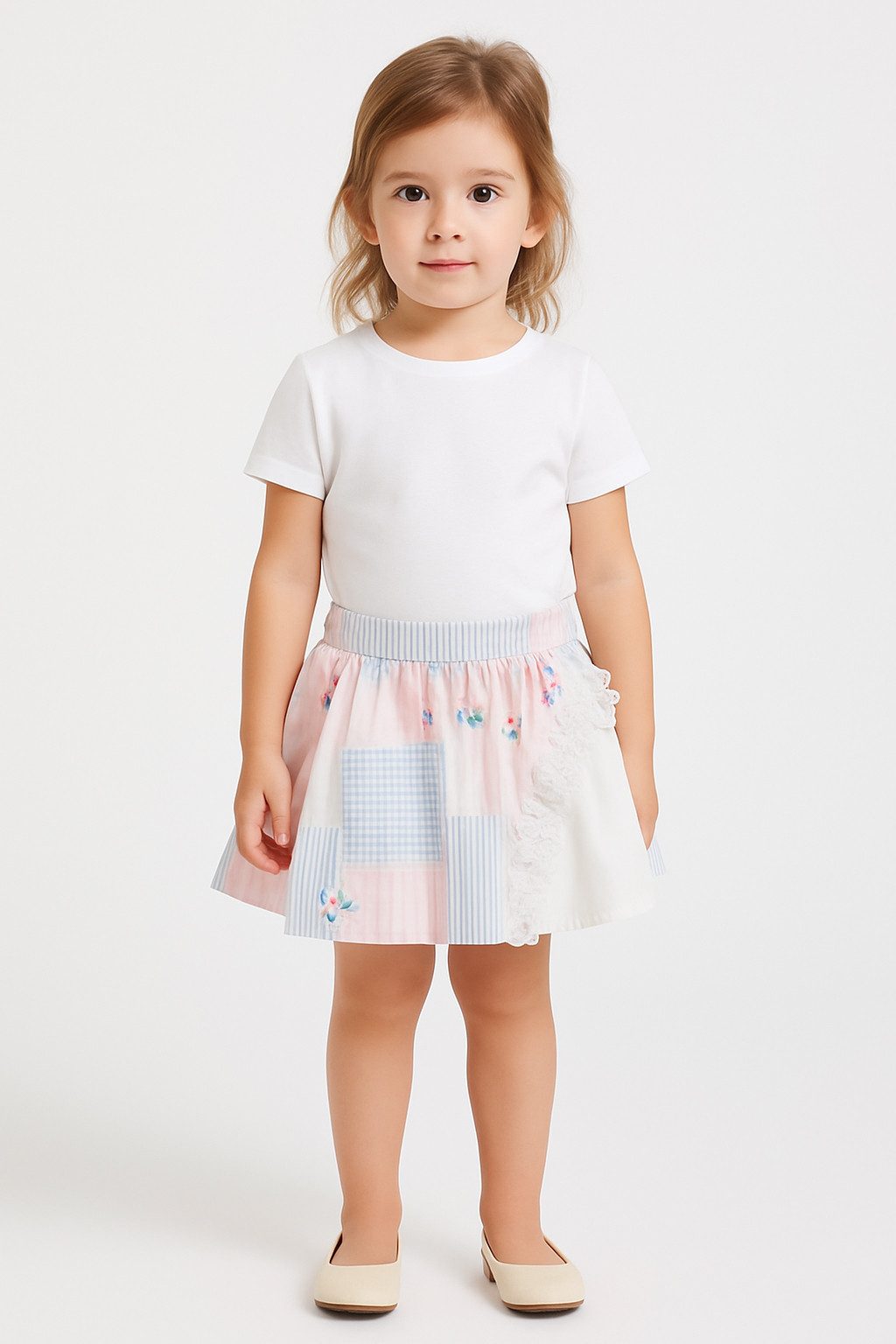 Panco Sommerrock Gemusterter Rock für Baby-Mädchen