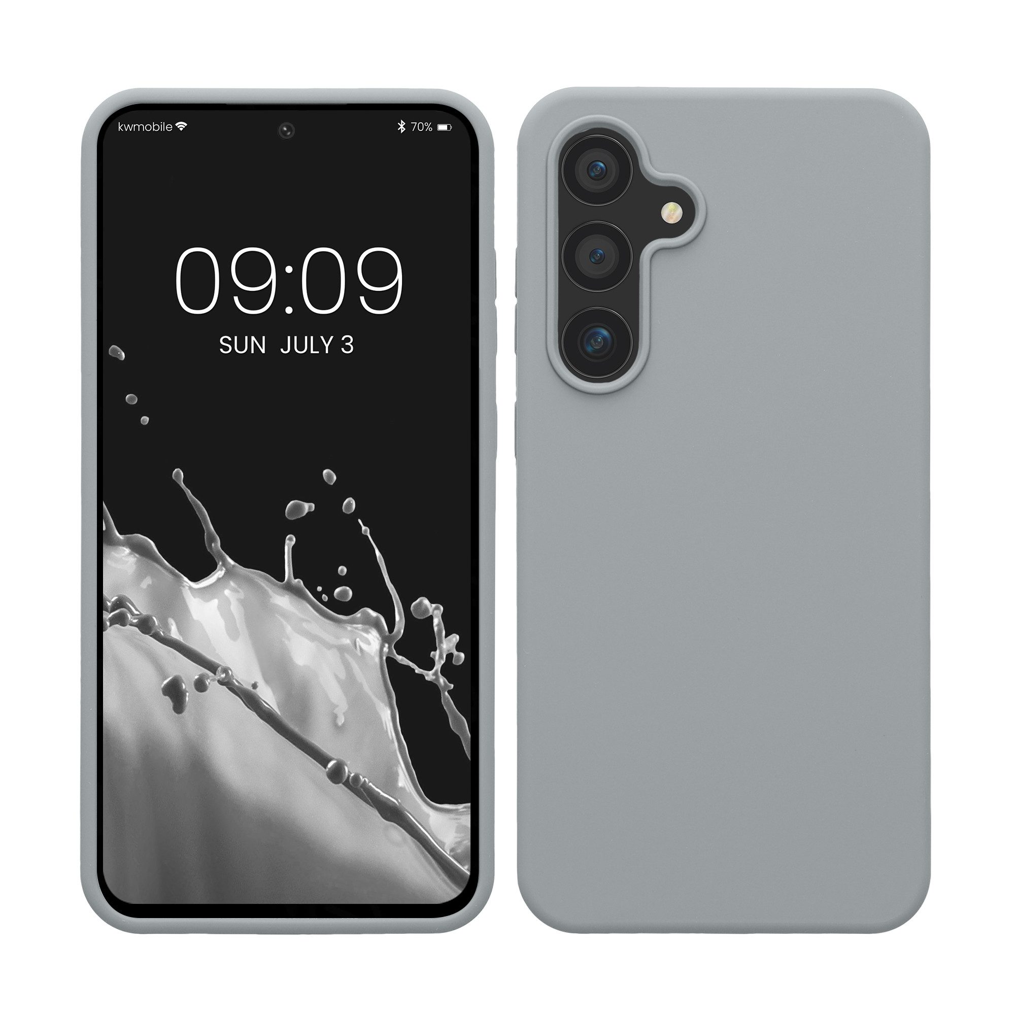 kwmobile Handyhülle Handyhülle für Samsung Galaxy S24 FE Hülle, Weiches Handy Silikon Case - Schutzhülle Cover