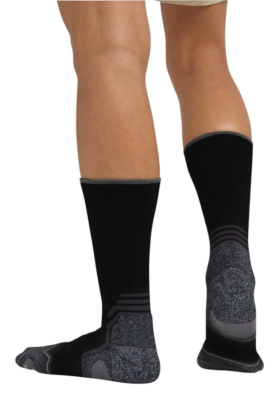Jack Wolfskin Wandersocken Hike Merino CL Crew (Merinowolle-Mischung, atmungsaktiv) schwarz