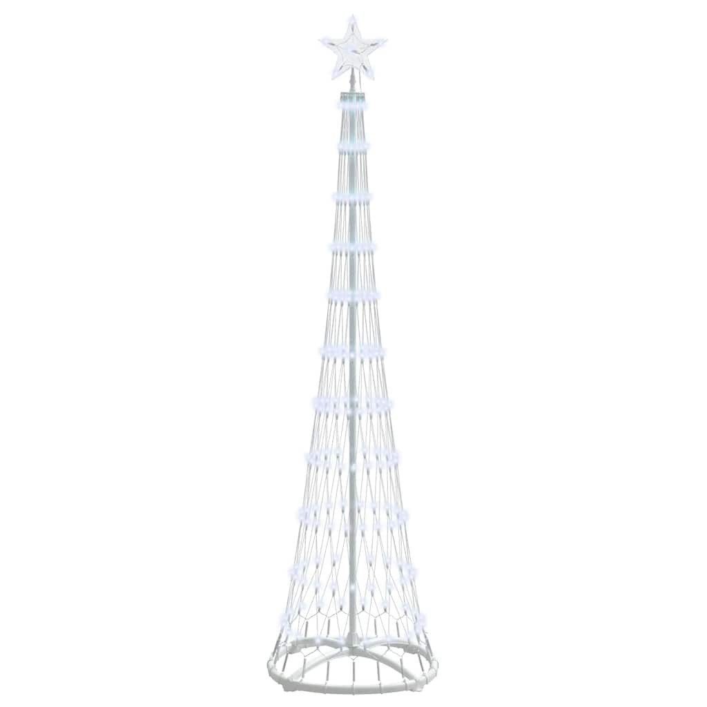vidaXL LED Baum LED Weihnachtsbaum Kaltes Weiß 51 x 51 x 190 cm Metall