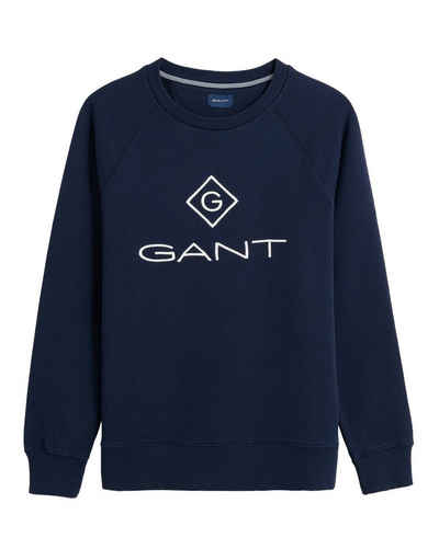 Gant Sweatshirt Herren Sweatshirt - Lock Up C-Neck Sweat, Sweater