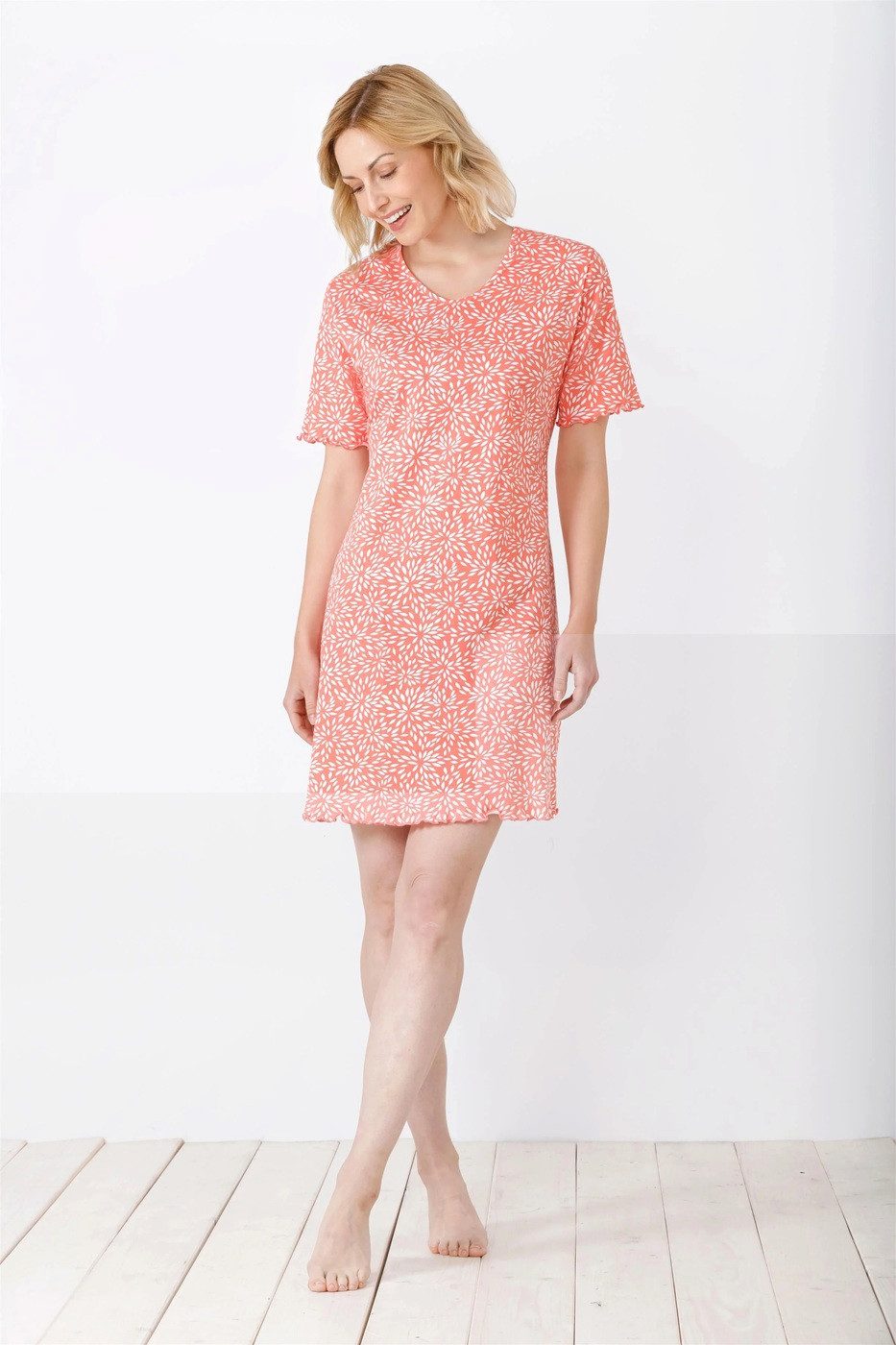 Hajo Sleepshirt 46240 florales Allover Print-Design günstig online kaufen