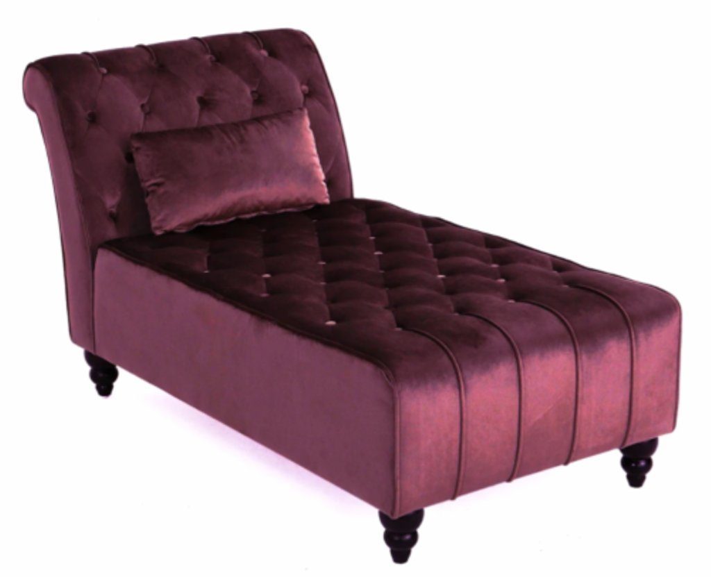 JVmoebel Chaiselongue Lila Chaiselongue Chesterfield Möbel Wohnzimmer Modernes Design, Made in Europe