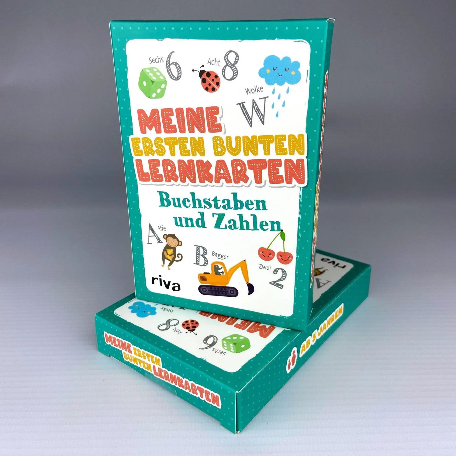 Riva Spiel Meine ersten bunten Lernkarten - Buchstaben und Zahlen