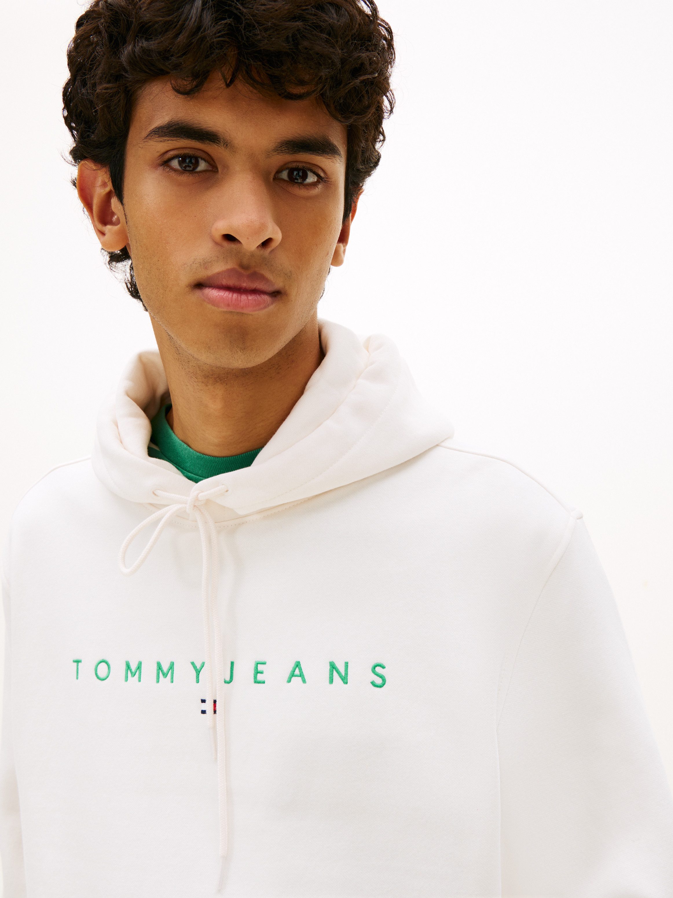 Tommy Jeans Hoodie TJM REG LINEAR LOGO HOODIE EXT mit Logo-Stickerei günstig online kaufen