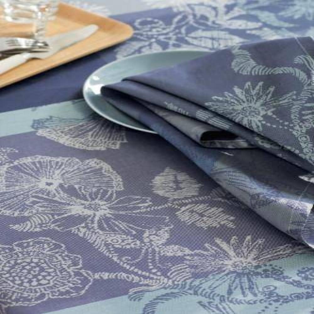 Garnier Thiebaut Mitteldecke Mitteldecke Mille Fiori Givre 85 x 85 cm