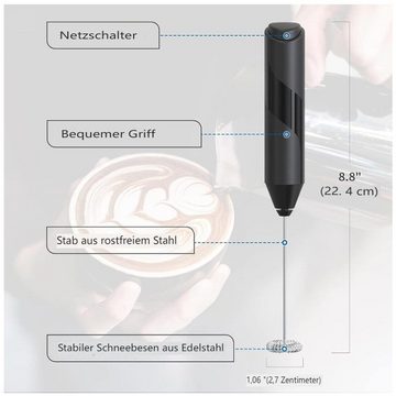 HIBNOPN Kaffeedose Kaffeedose Luftdicht Kaffeebehälter und Rührer Schwarz, (2-tlg)