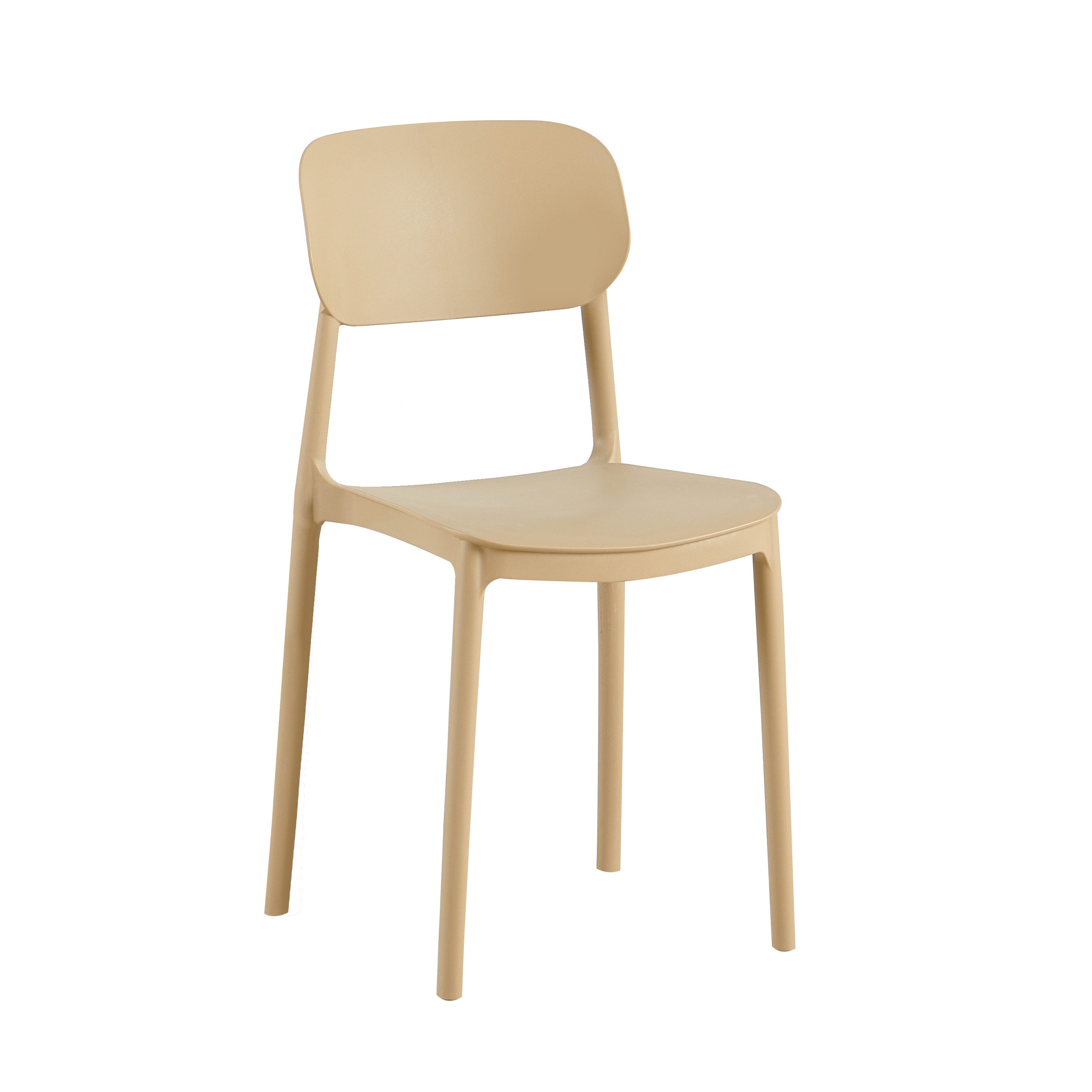 Gartenstuhl Terrassenstuhl Capri beige, Gastrostuhl Outdoor stapelbar