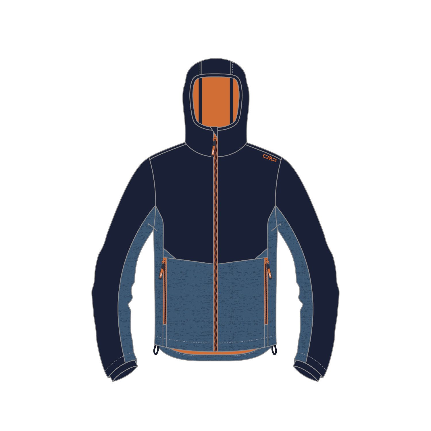 Softshelljacke CMP Kinder Softshelljacke KID JACKET FIX HOOD 34A3254