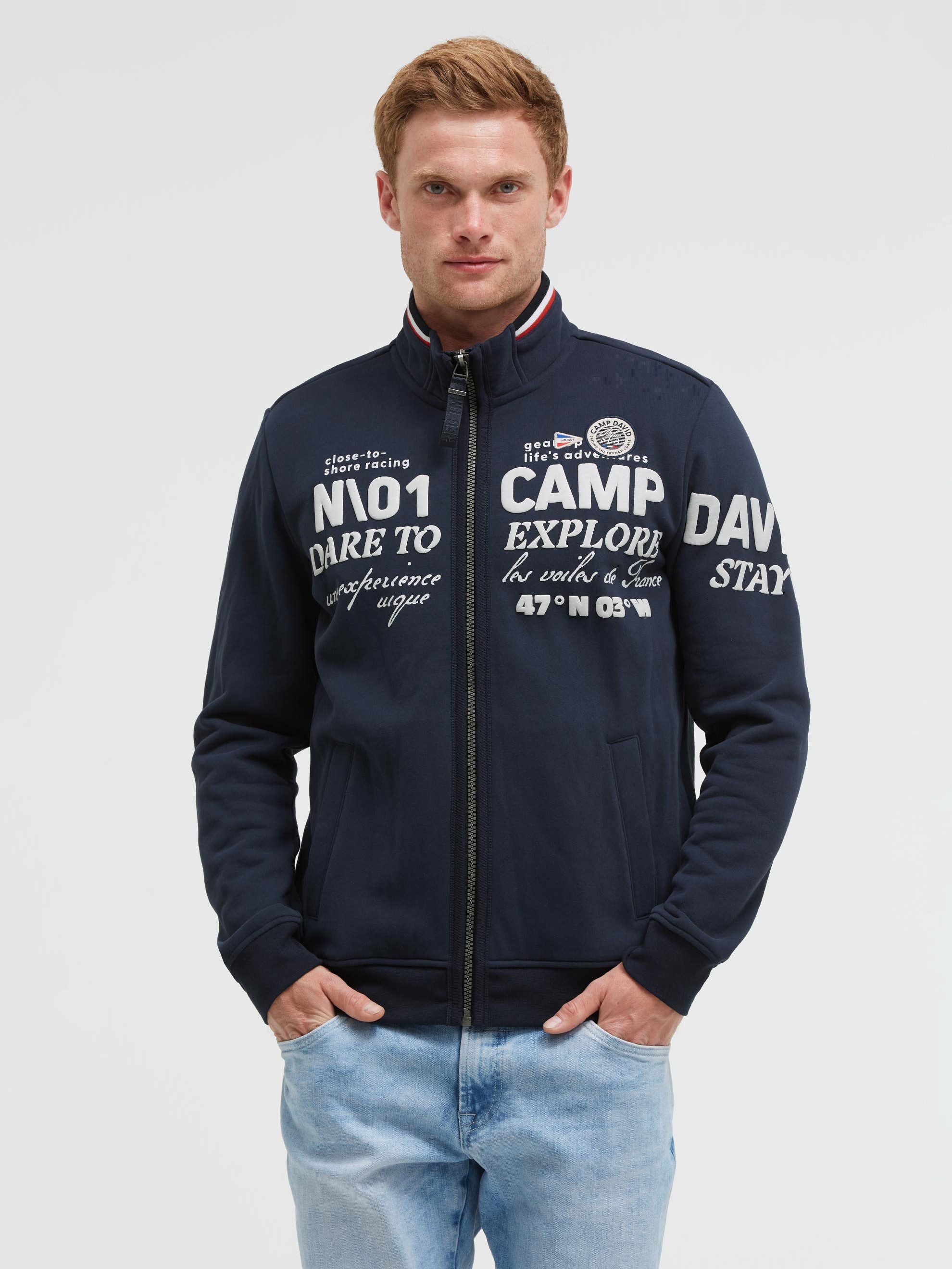 CAMP DAVID Sweatjacke mit weicher Innenseite