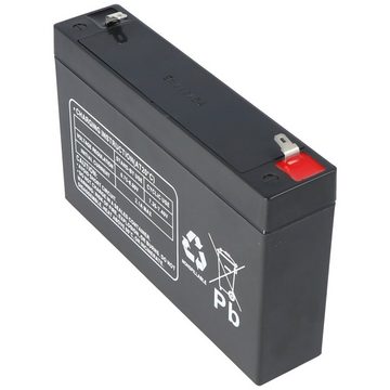 Multipower Multipower MP7-6 Blei Akku 6 Volt, 7000mAh mit Faston 4,8mm Akku 7000 mAh (6,0 V)