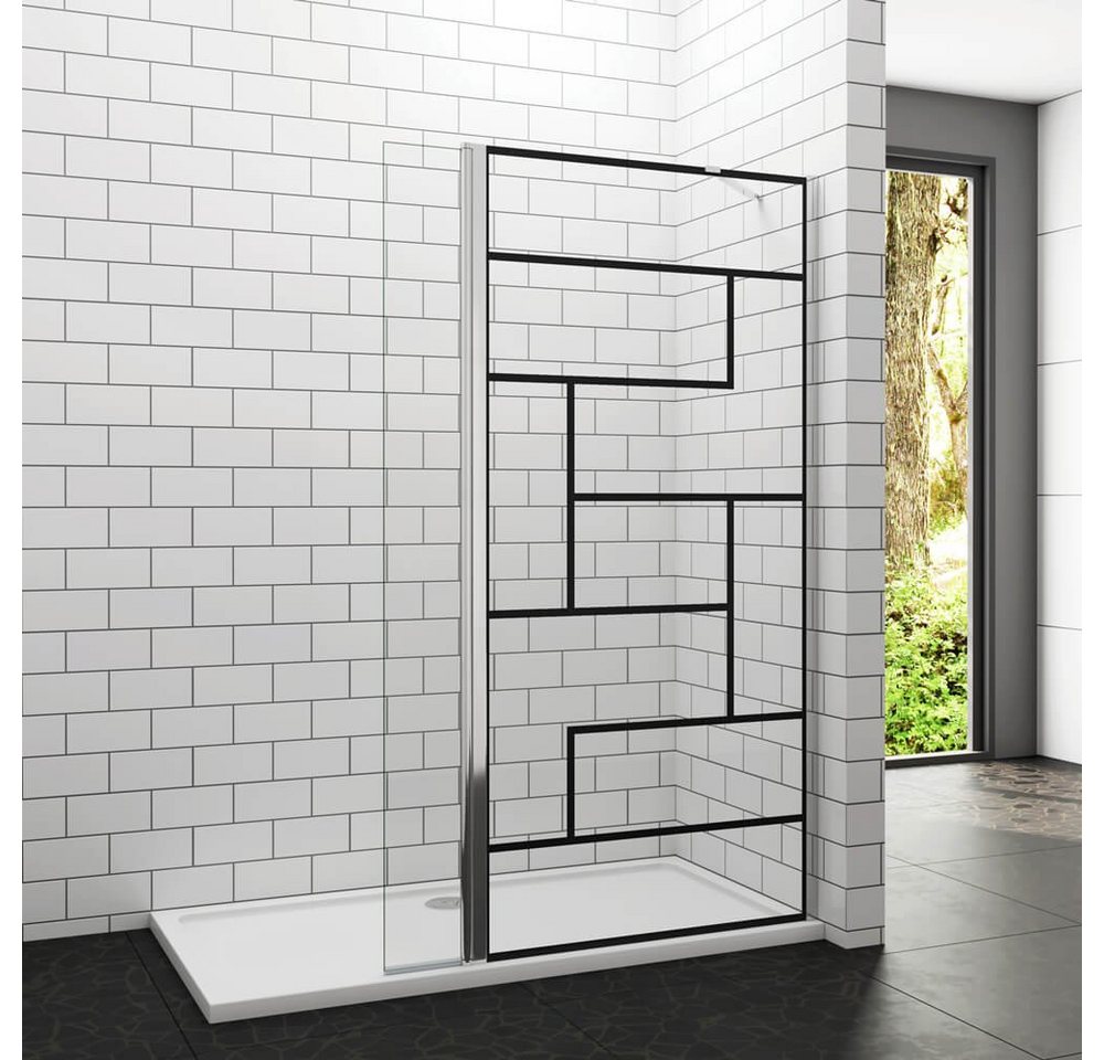 Thumbnail - duschspa Duschwand Duschtrennwand Walk in Dusche 8mm 200cm ESG Nano Glas, Einscheibensicherheitsglas, Sicherheitsglas, (...