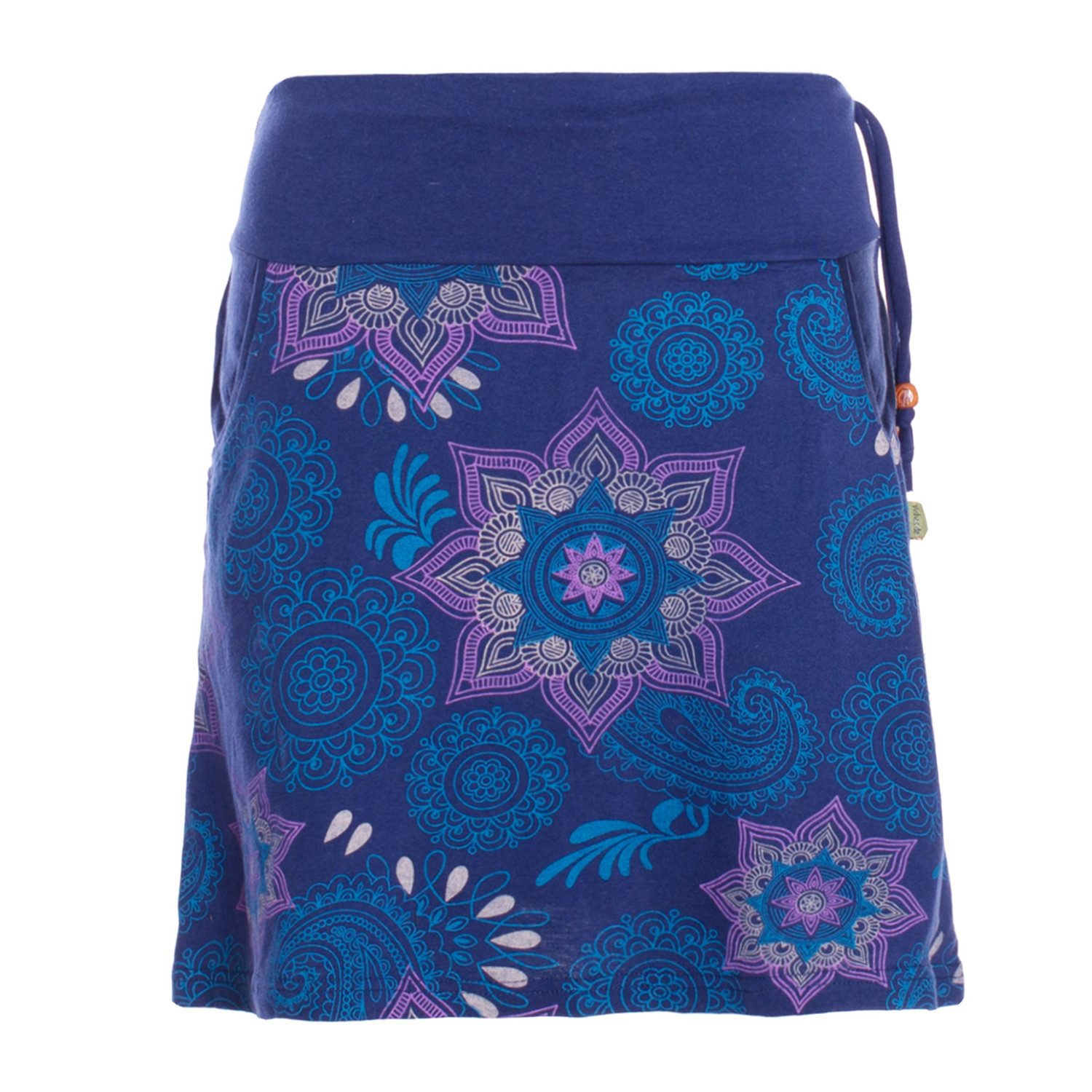 Vishes Minirock Damen Mini-Rock Baumwolle Blumen-Muster günstig online kaufen