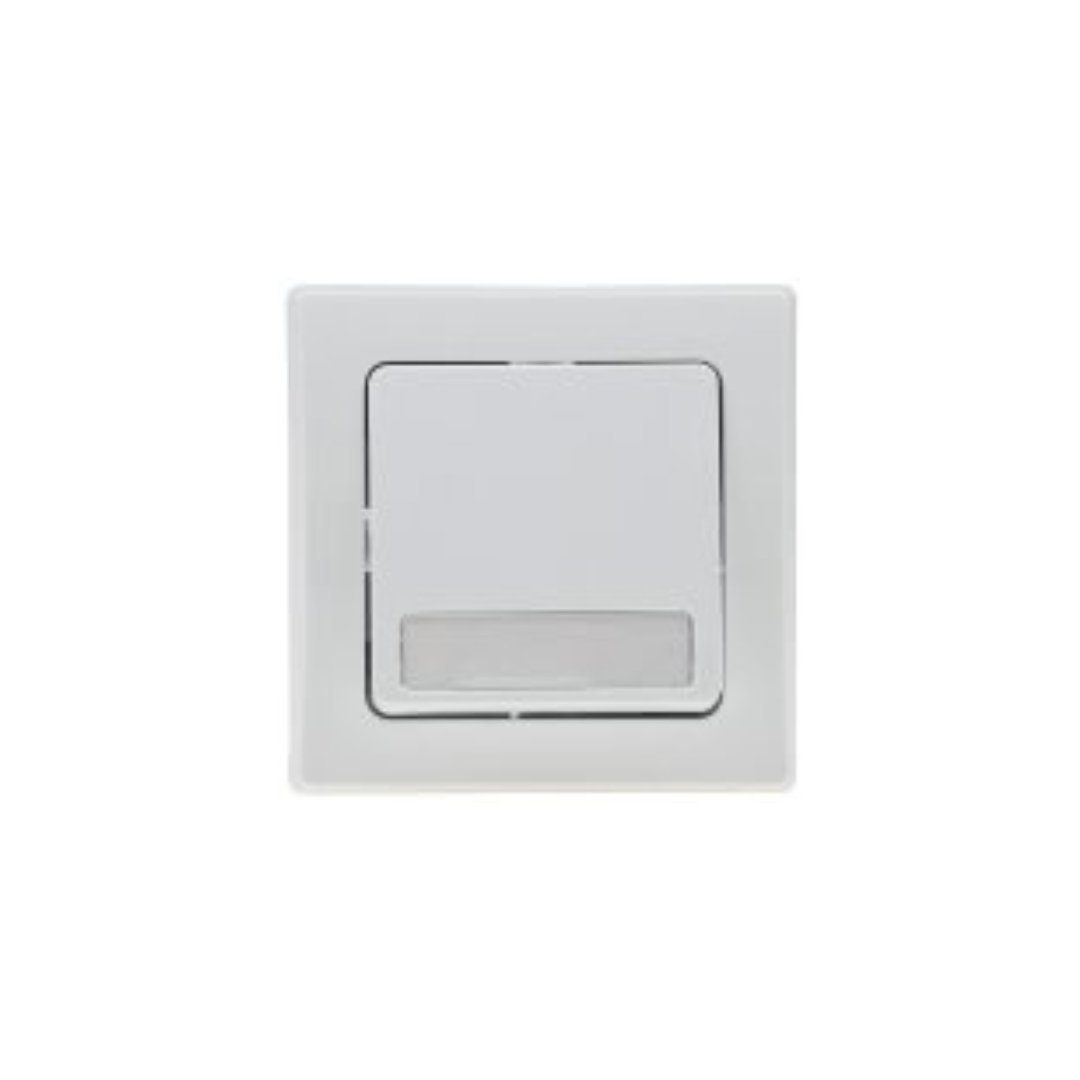 Schalter DELPHI Taster Klingeltaster Unterputz 0-250V~/ 10A mit 1-fach Rahmen