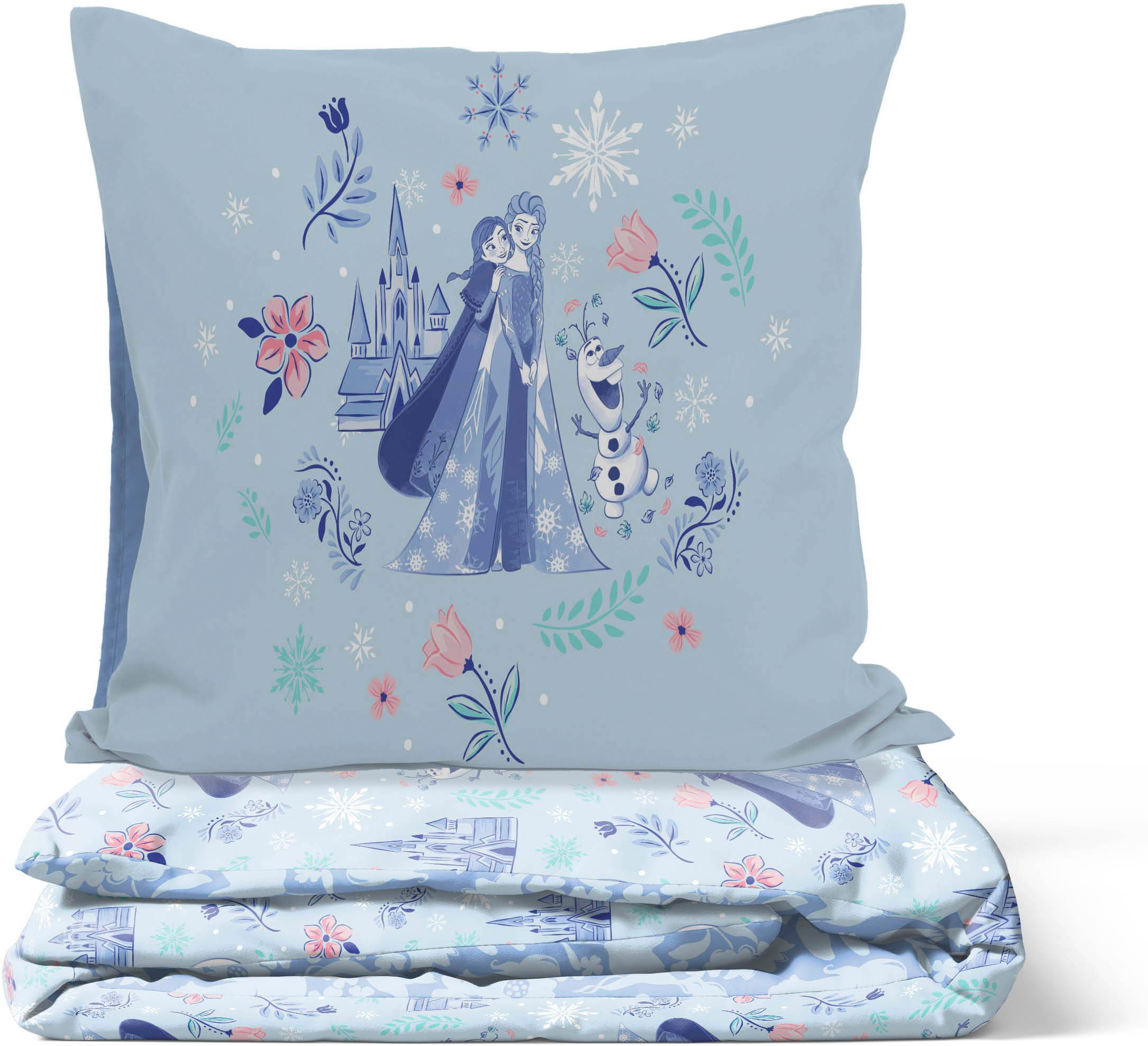 Disney Kinderbettwäsche Frozen Magical Moment, Linon, 2 teilig, 100% Baumwolle – Bild 5 von 5