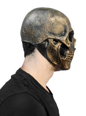 Ghoulish Productions Verkleidungsmaske Gold Skull Maske, Dieser Schädel ist ein sehr wertvolles Köpfchen!