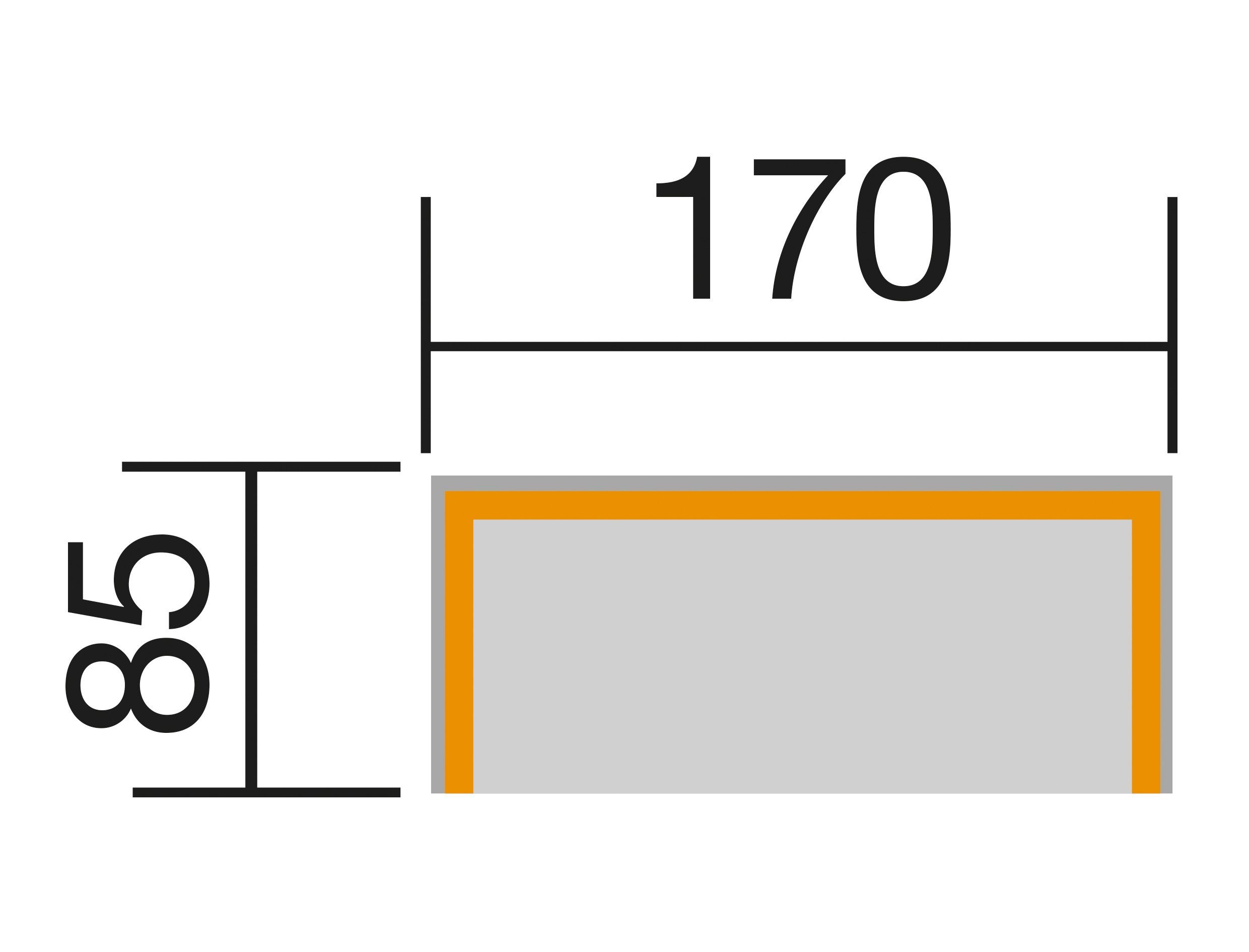 weka Sitzlaube cm, Rückenauflage Sitz- BxTxH: Merano, (Set), und 170x85x192 inkl