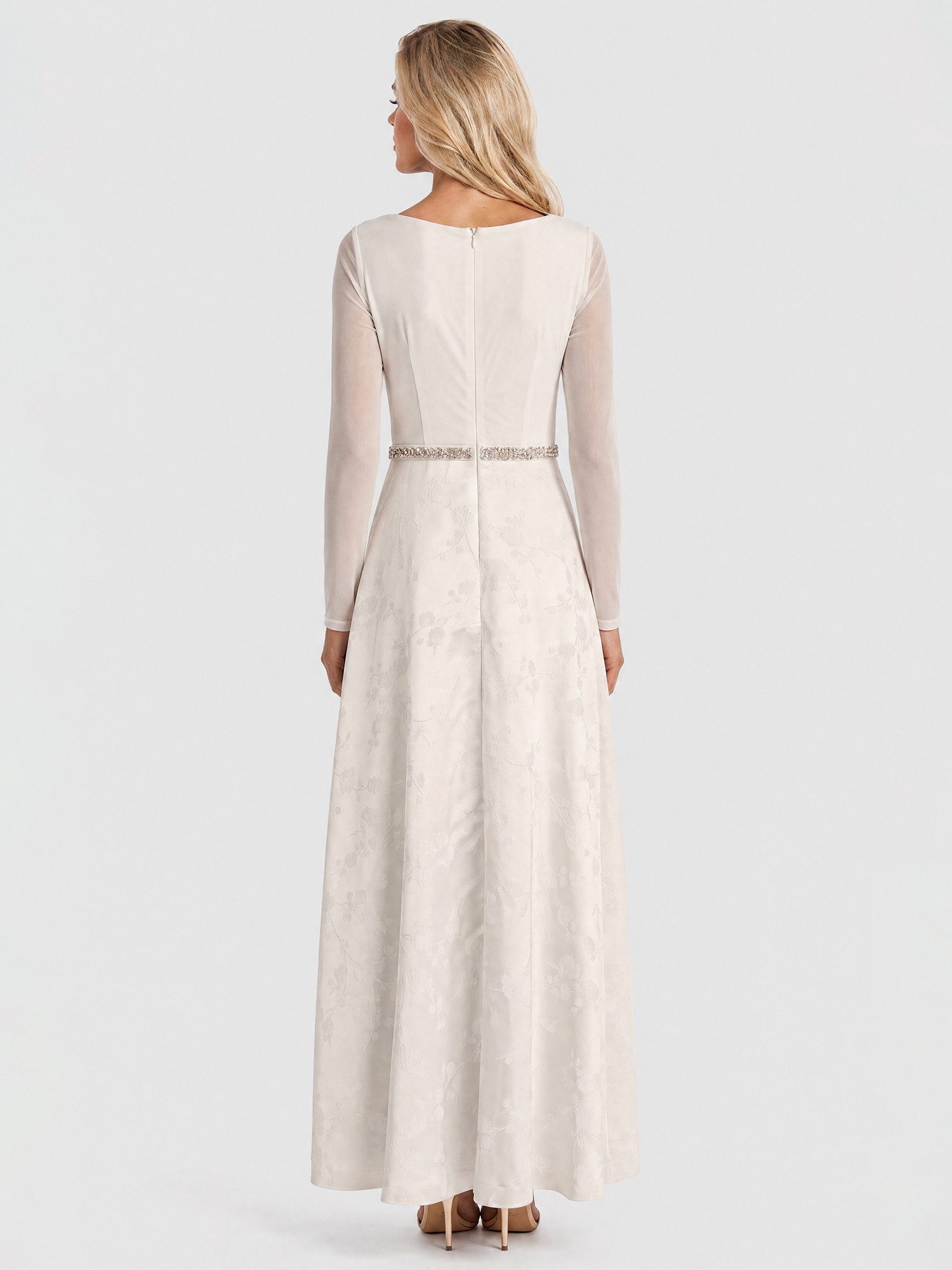 Apart Brautkleid aus Mesh und Jacquard