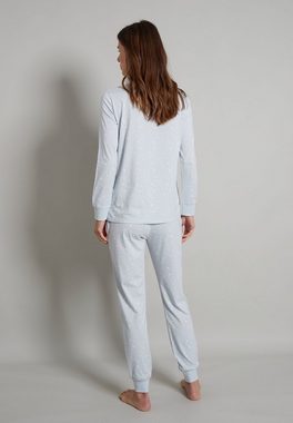 TOM TAILOR Pyjama TOM TAILOR Damen blau bedruckt (1 tlg)