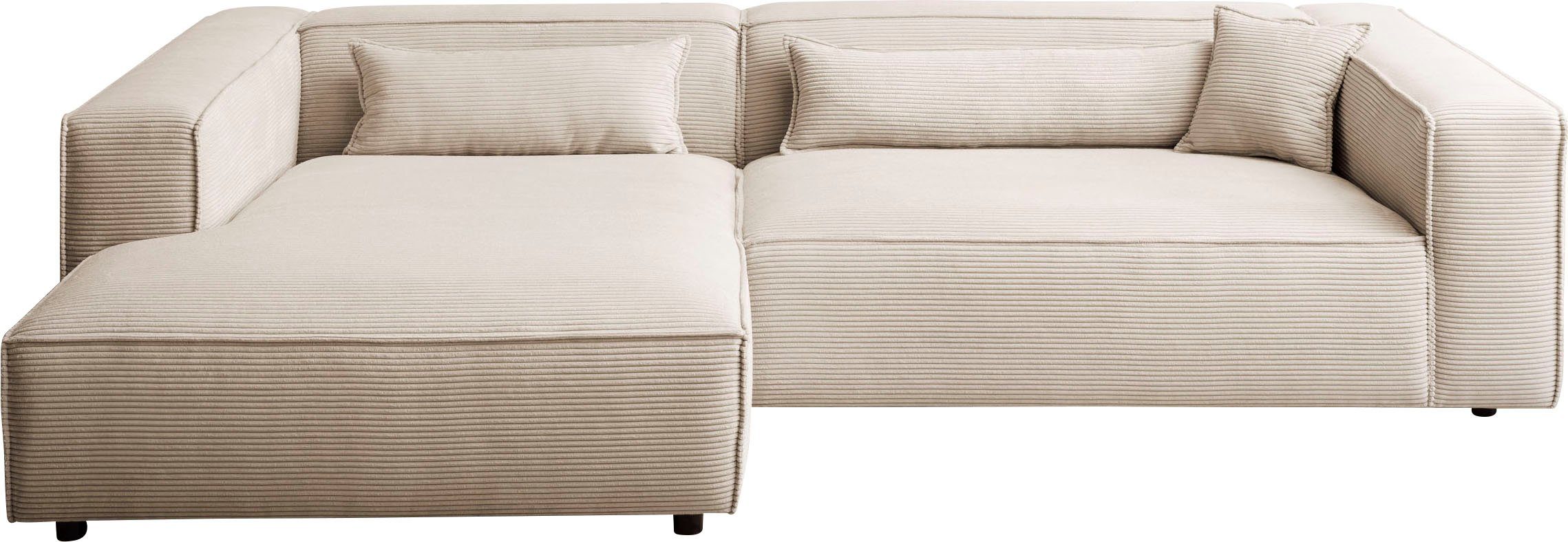 LeGer Home by Lena Gercke Ecksofa PIARA XXL, Big-Sofa, Cord, Leinenoptik o. günstig online kaufen
