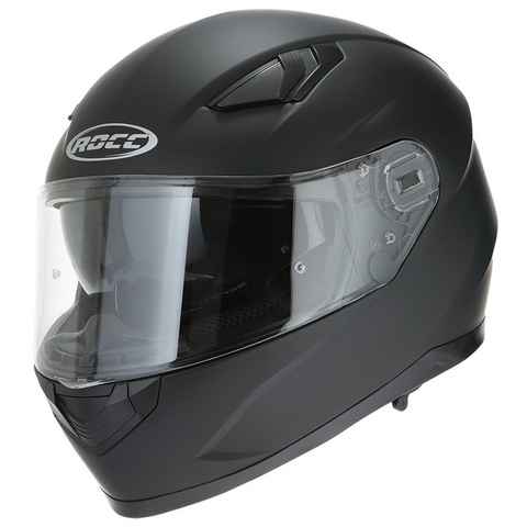 ROCC Motorradhelm ROCC 450 schwarz matt Motorradhelm Integralhelm