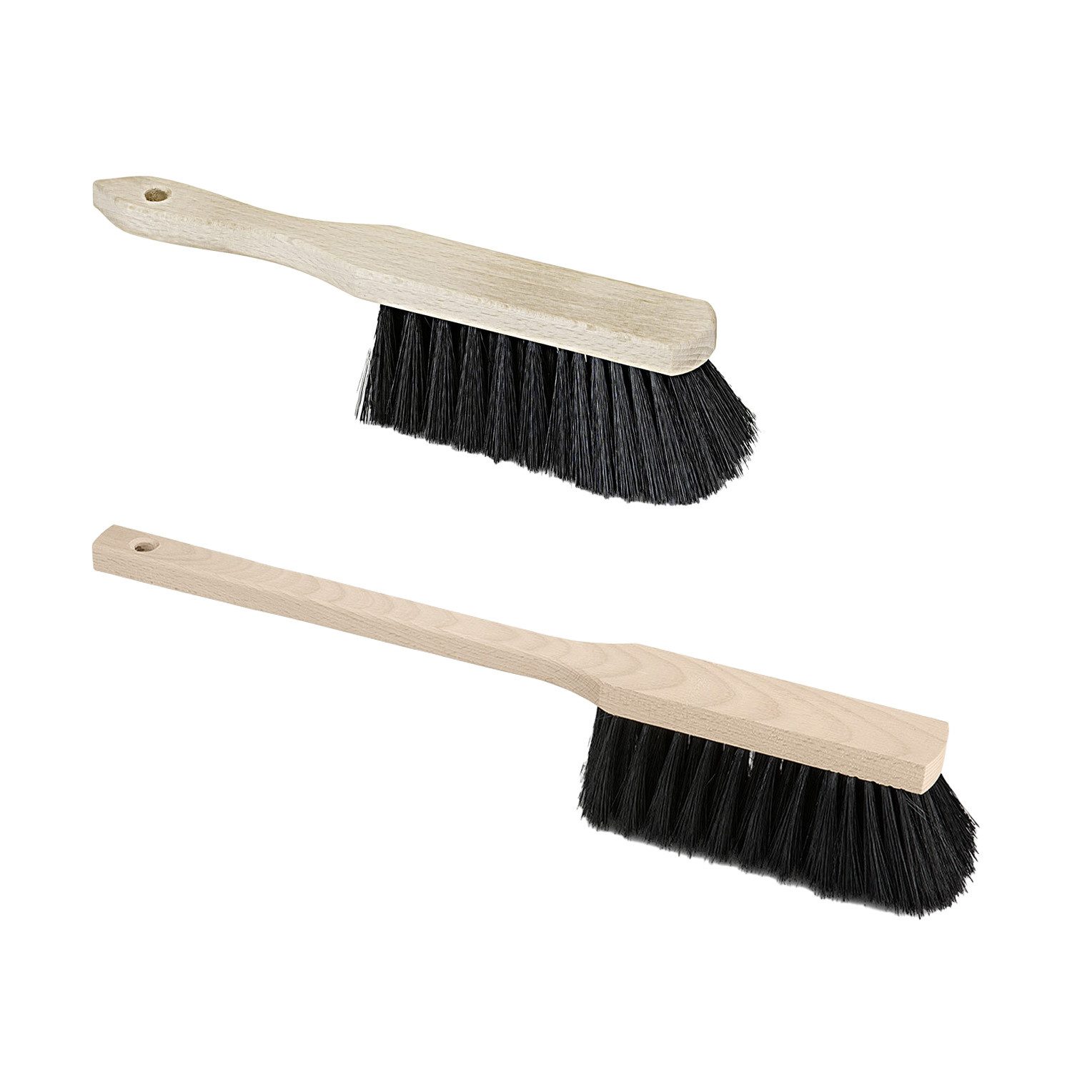 Kehrgarnitur 1x Industriehandfeger 28cm + 1x Langstielhandfeger 43cm