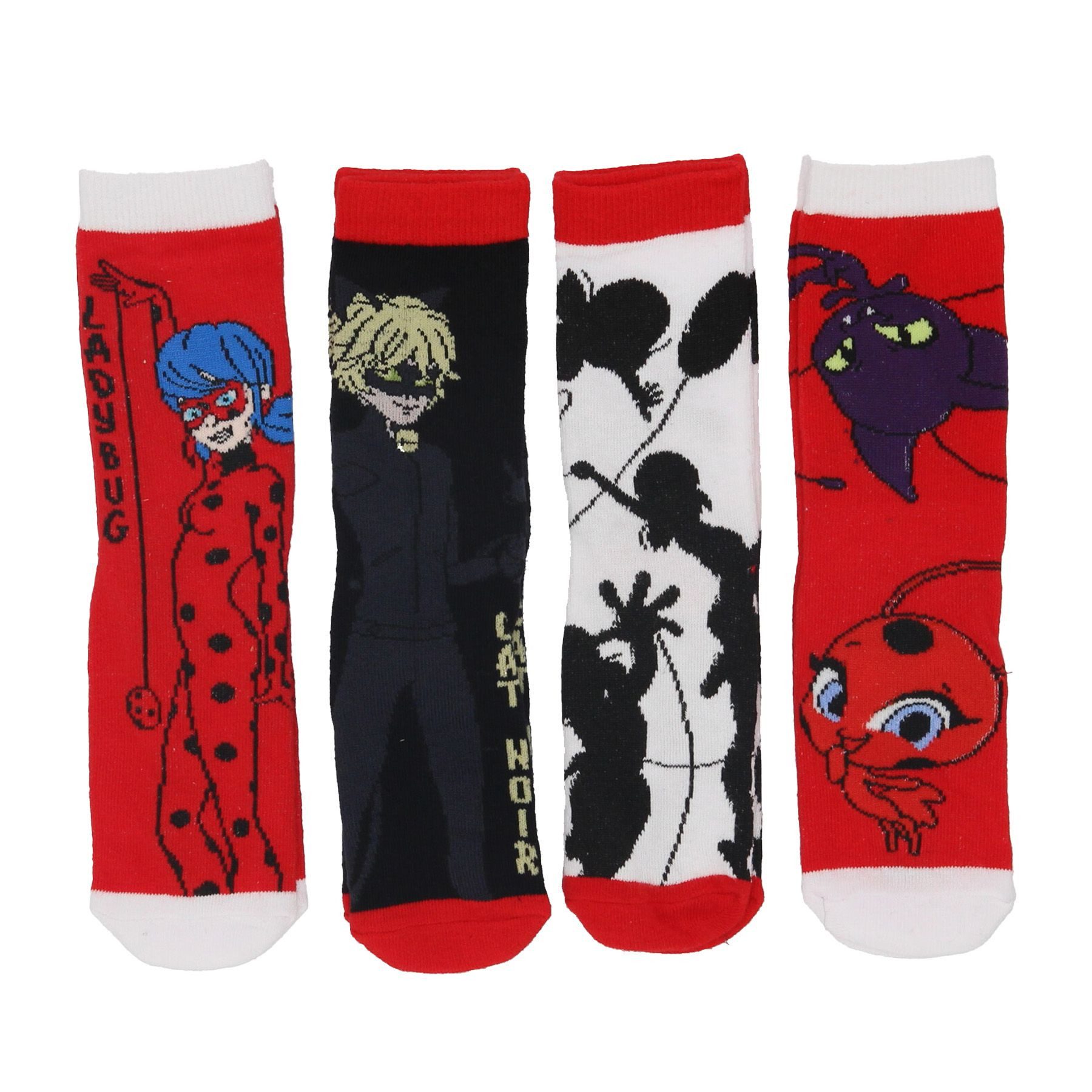 Miraculous - Ladybug Носки для кроссовок Miraculous Ladybug Носки Söckchen Strümpfe für Mädchen 4er Set