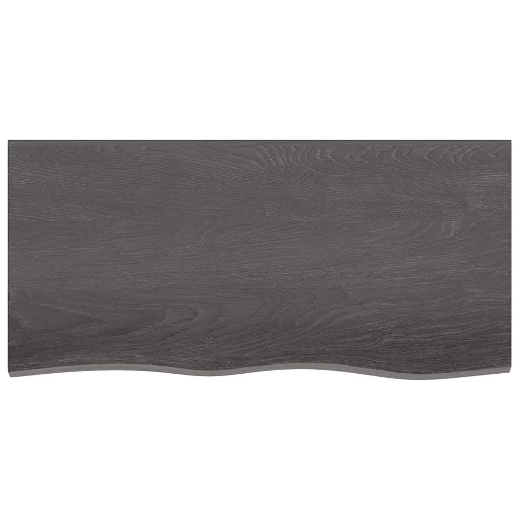 furnicato Tischplatte 100x50x(2-4)cm Behandelt Massivholz Eiche