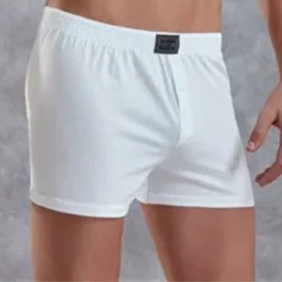 DOREANSE Boxershorts Baumwolle Boxershort 1511 Mit Satin-Look Doreanse Applikation-Elastikbund