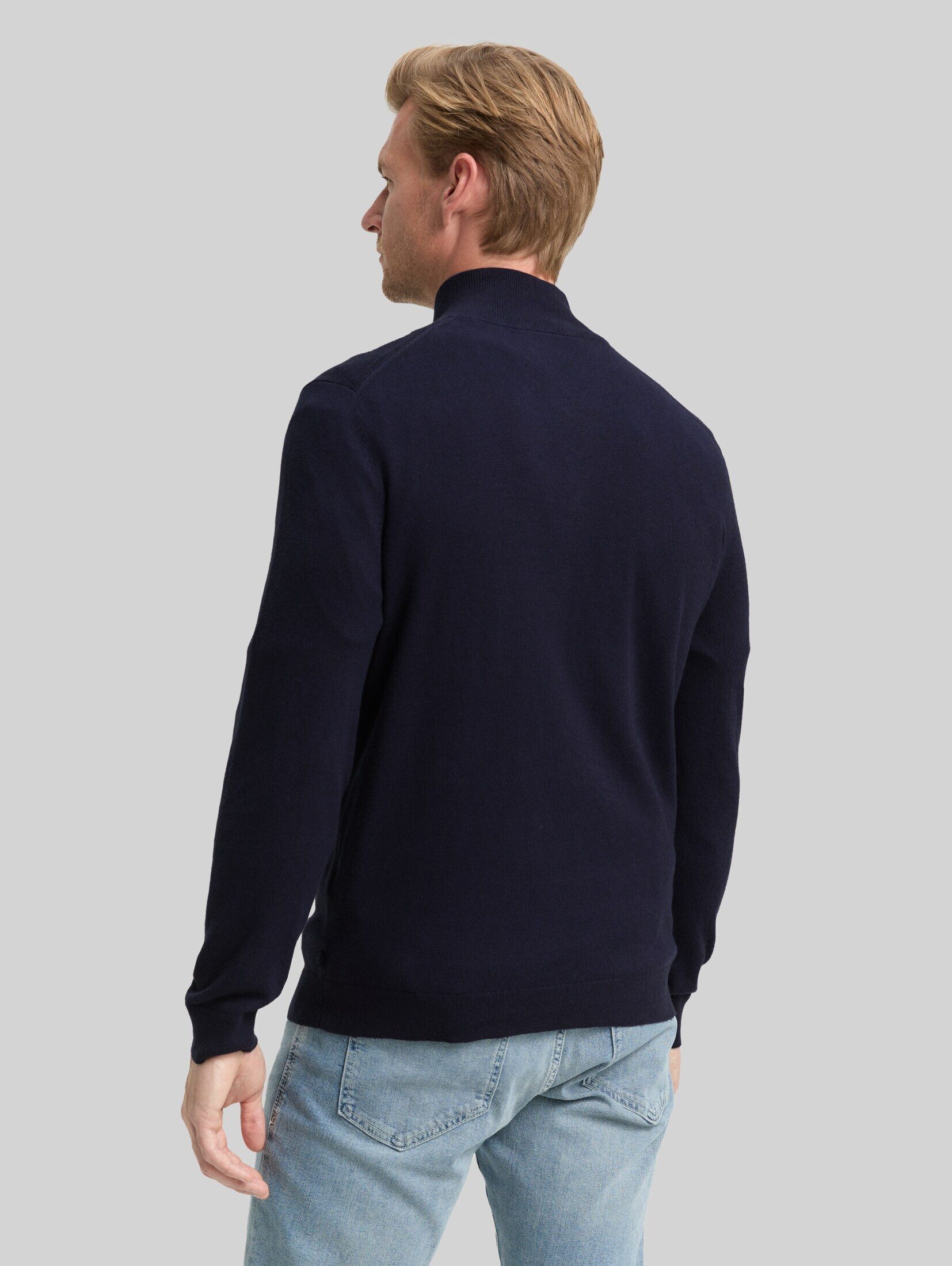 TOM TAILOR Strickpullover Pullover & Strickjacken Troyer Strickpullover mit Kaschmir-Anteil
