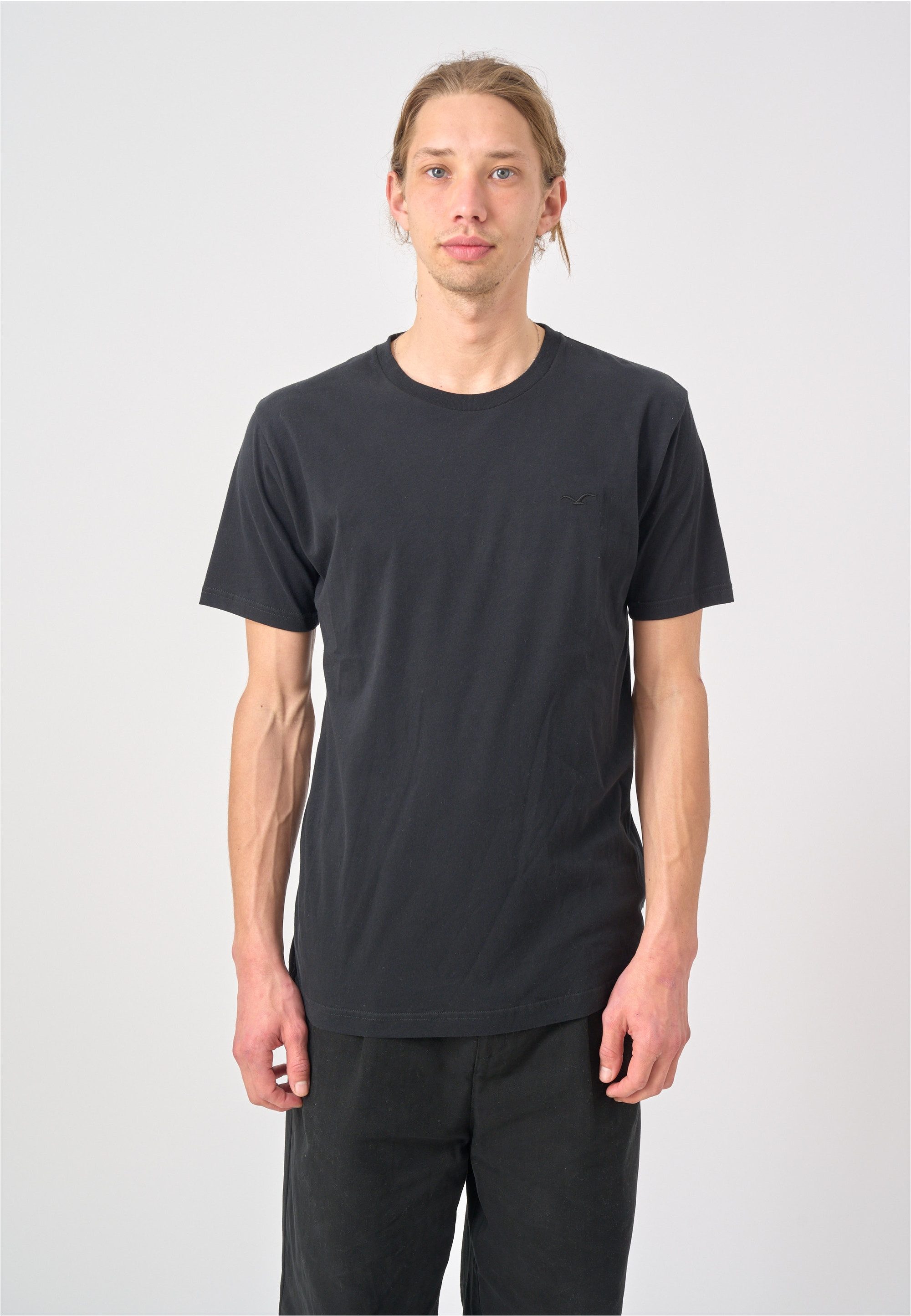 Cleptomanicx T-Shirt Ligull Regular (1-tlg) mit kleiner Logo-Stickerei