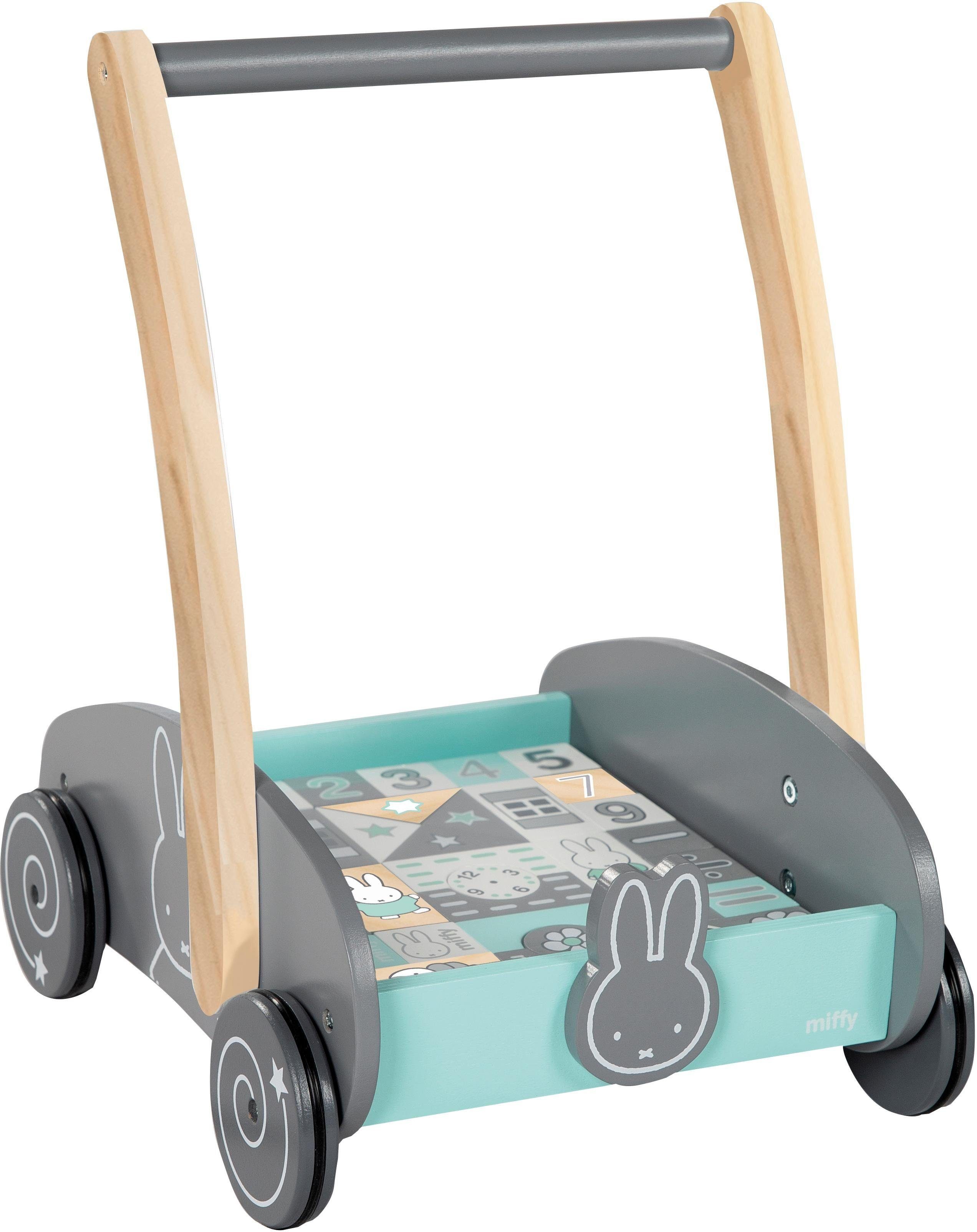 roba® Ходунки miffy®, mit 35-teiligem Holzbausteine-Set