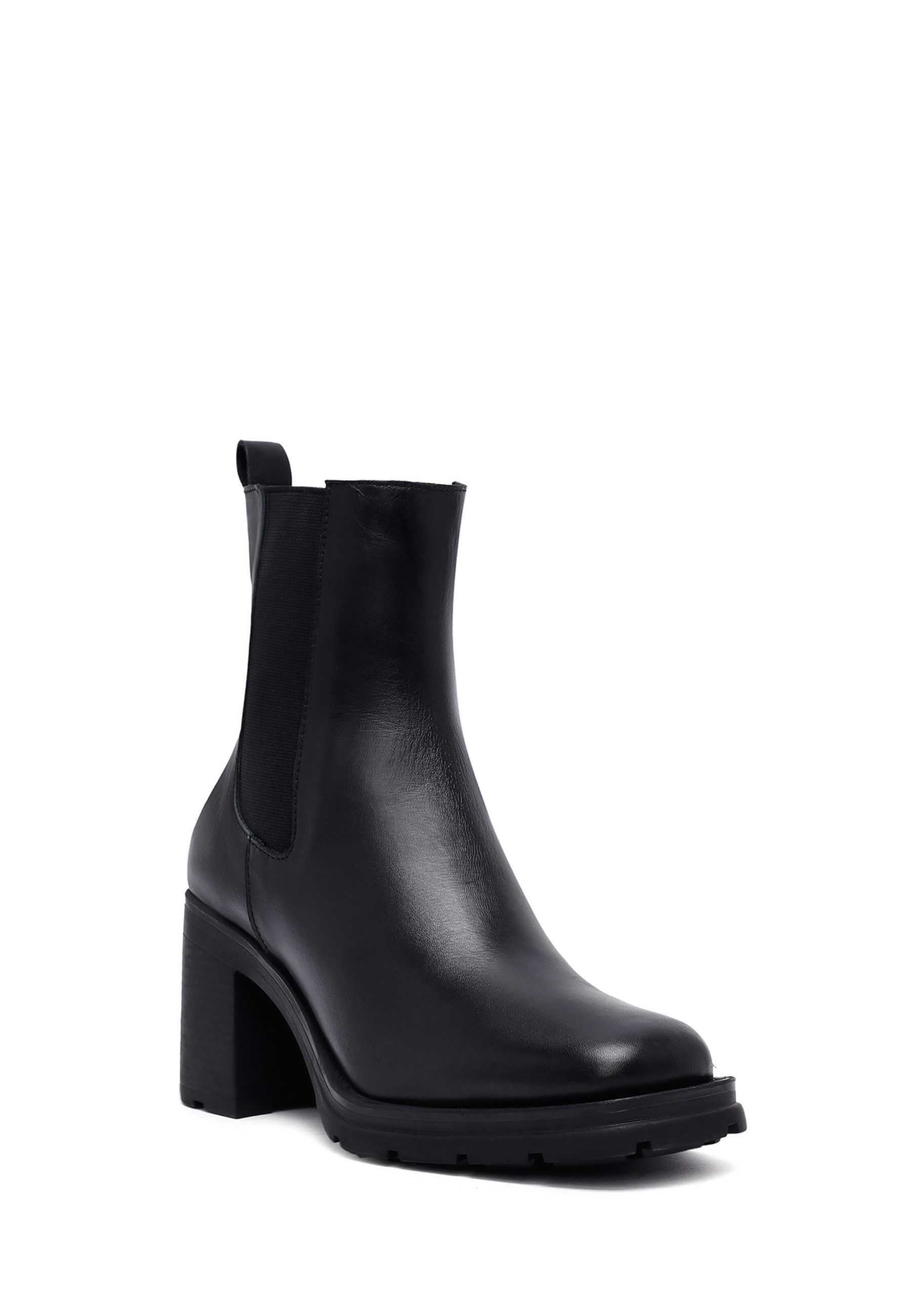 Derimod Absatz-Stiefeletten aus Leder Ankleboots Leder-Textil-Futter, TPU Sohle, Absatz 8 cm