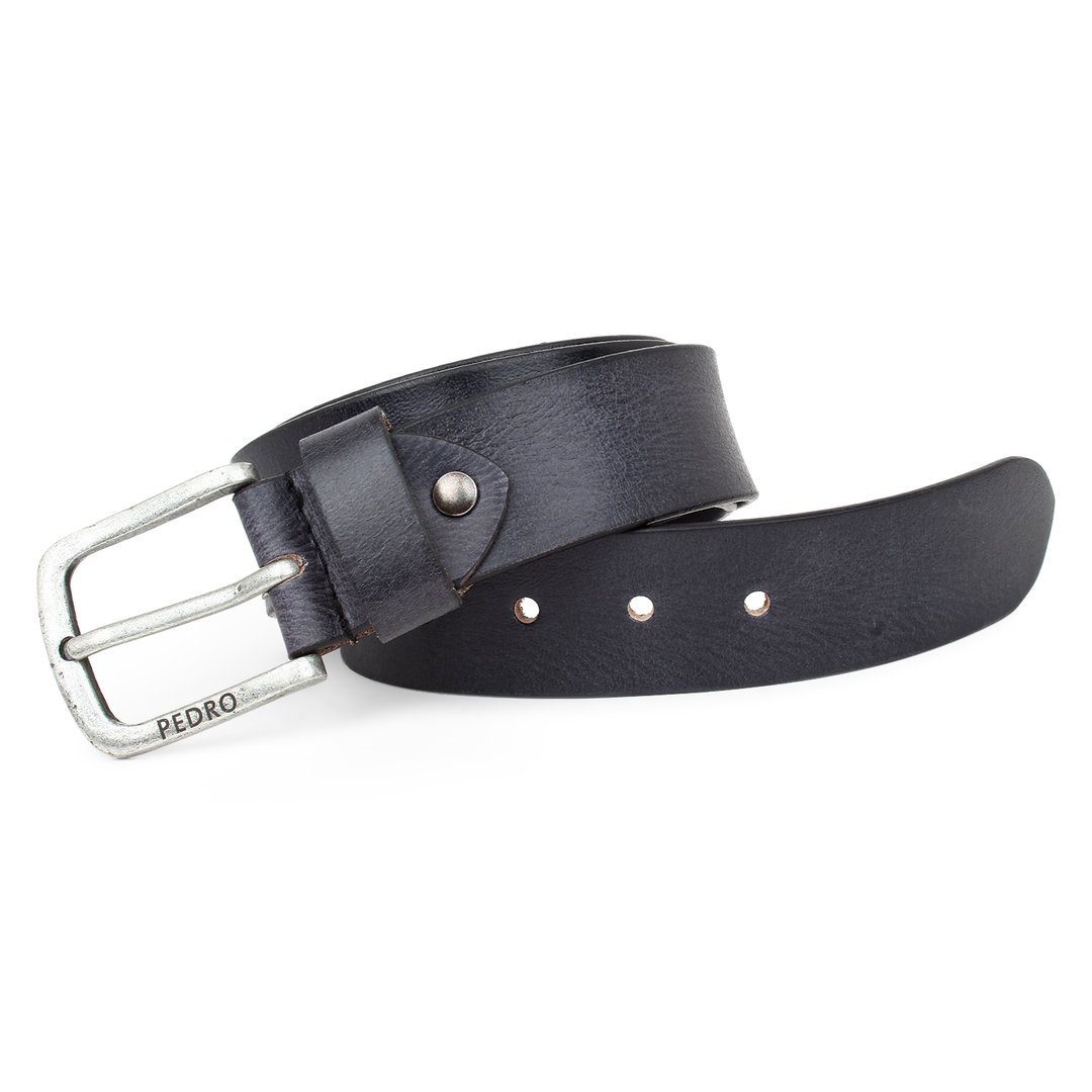 individuell kürzbar breit 4 Schwarz cm Leder Herren Gürtel aus SHG Ledergürtel Vintage-Look