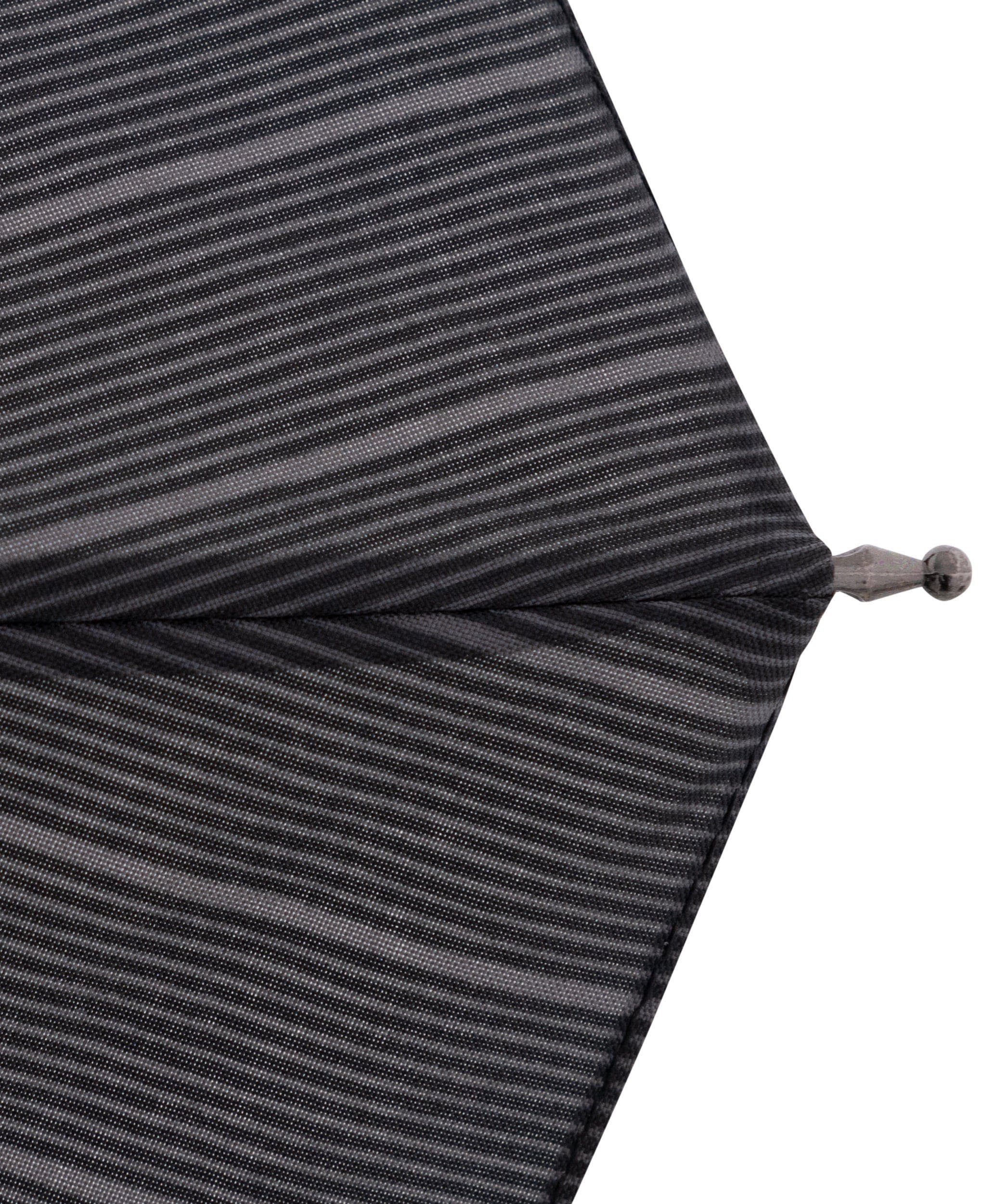 doppler® Taschenregenschirm Glen Fiber Magic stripe Superstrong, Stripe