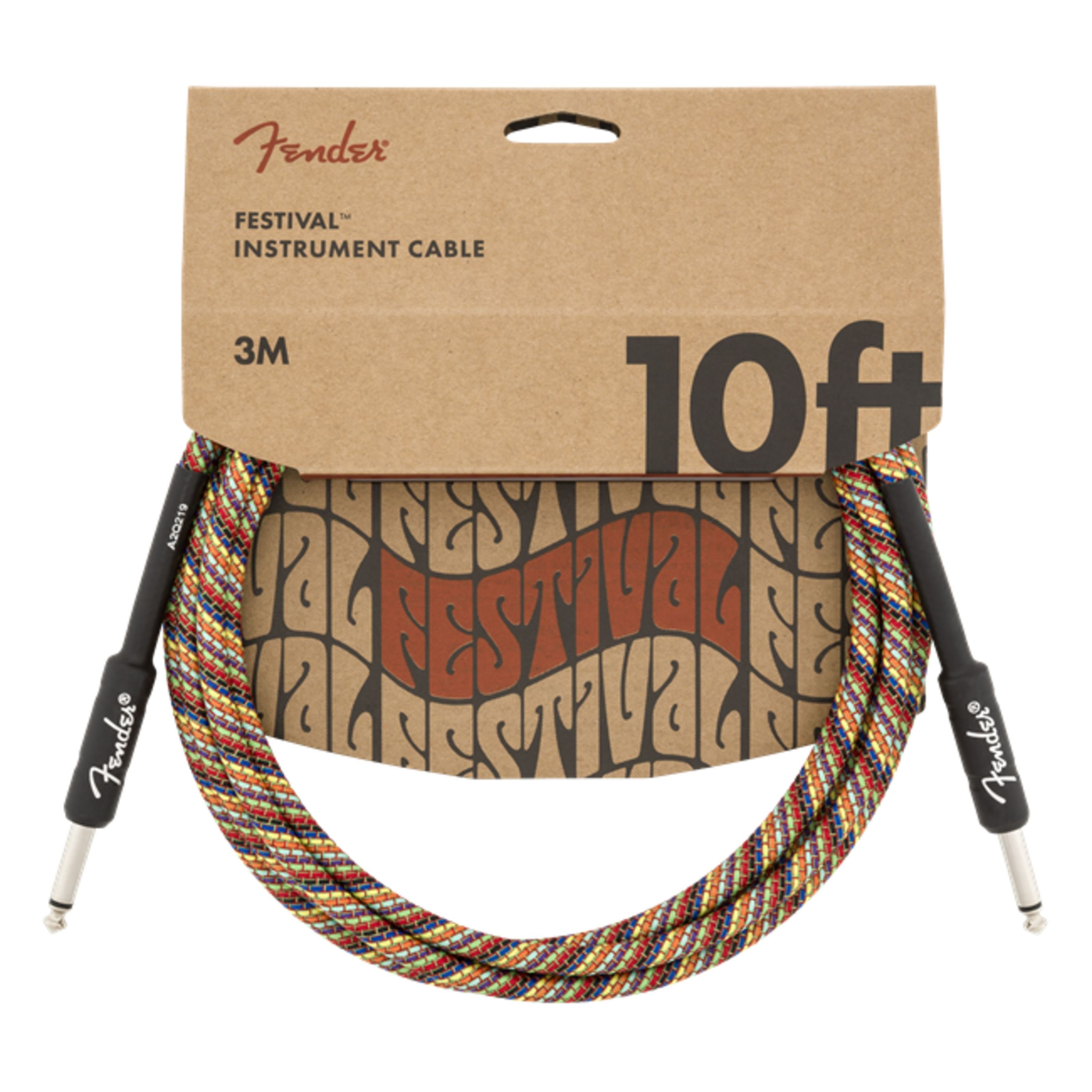 Fender Spielzeug-Musikinstrument, Festival Instrument Cable 3 m - Gitarrenkabel