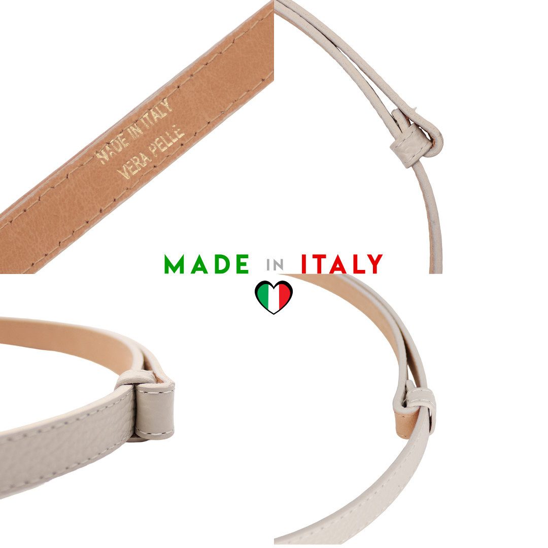 MIRROSI Ledergürtel Damen Gürtel Echtleder, Made in Italy, 18mm breit (Passt fast zu jeder Hosenschlaufe) Einheitsgröße (Geeignet für einen Hüftumfang von ca. 5 – Bild 5 von 5
