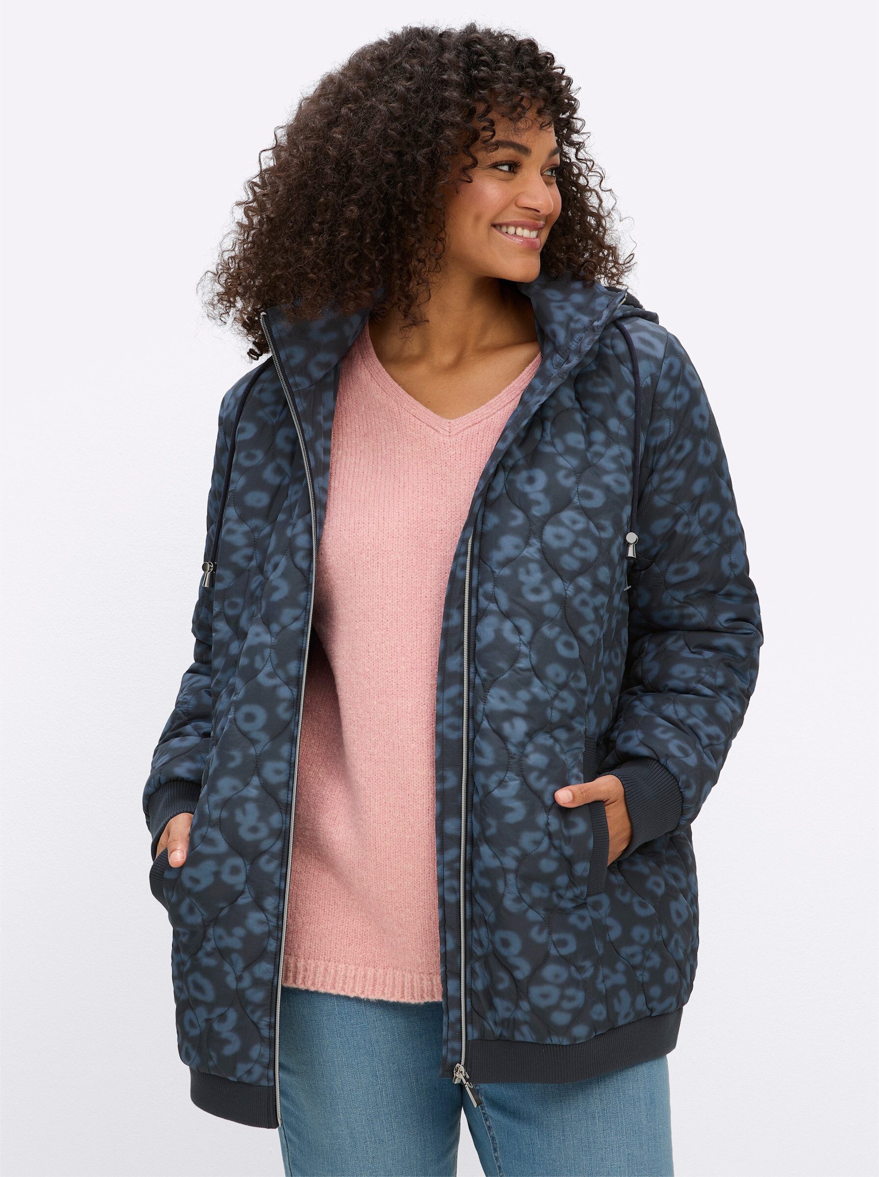 Sheego Allwetterjacke Steppjacke Langarm