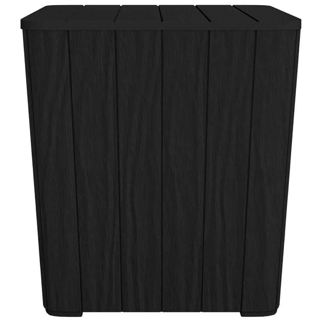 vidaXL Gartentisch Gartentisch mit Abnehmbarer Tischplatte Schwarz Polypropylen (1-St)