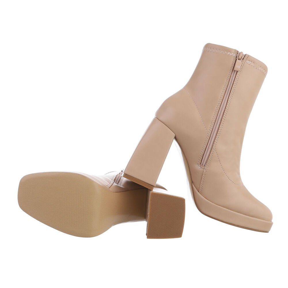 Ital-Design Damen Freizeit High-Heel-Stiefelette (81409837) Blockabsatz günstig online kaufen