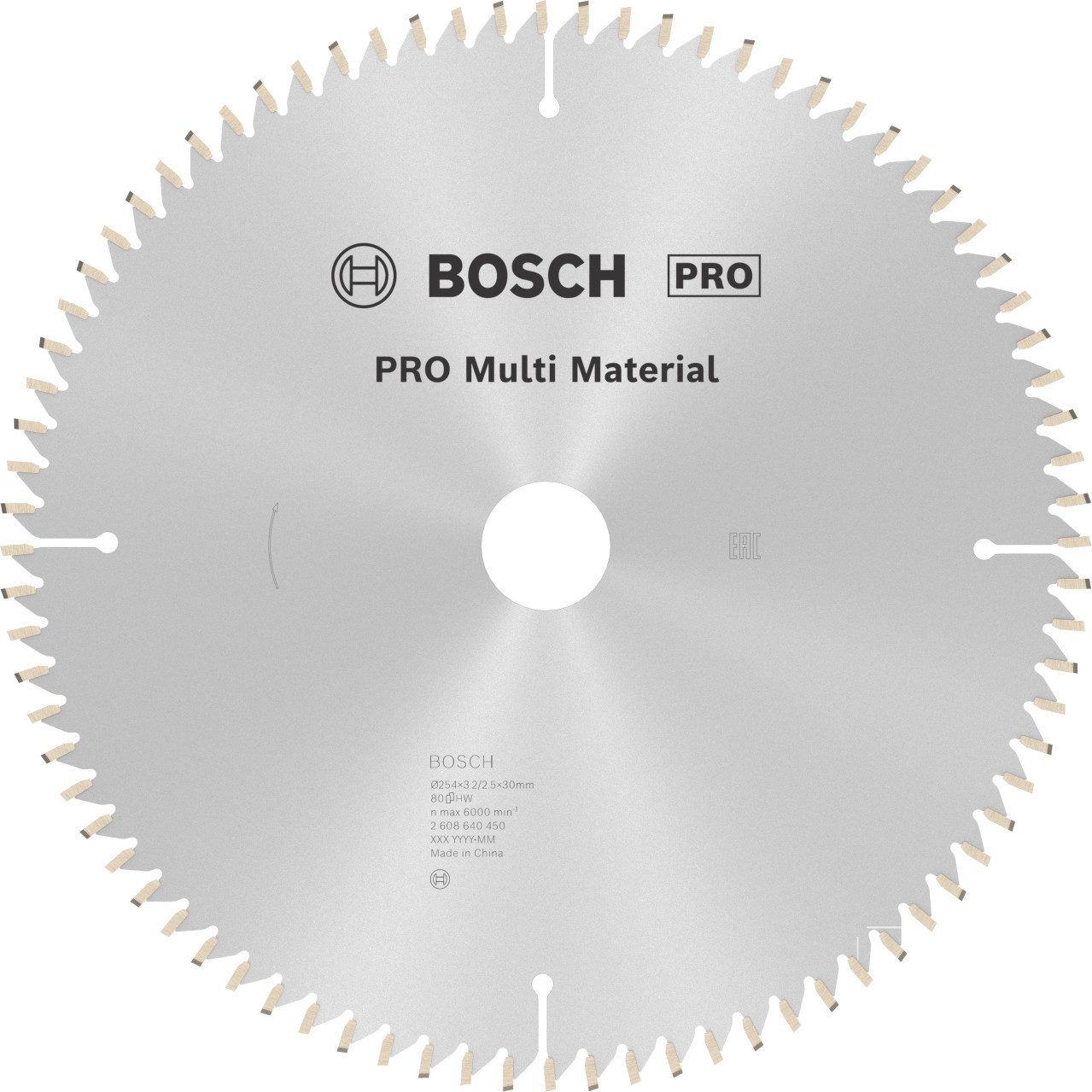 BOSCH Kreissägeblatt Bosch PRO Multi-Material Kreissägeblatt 254 x 3,2