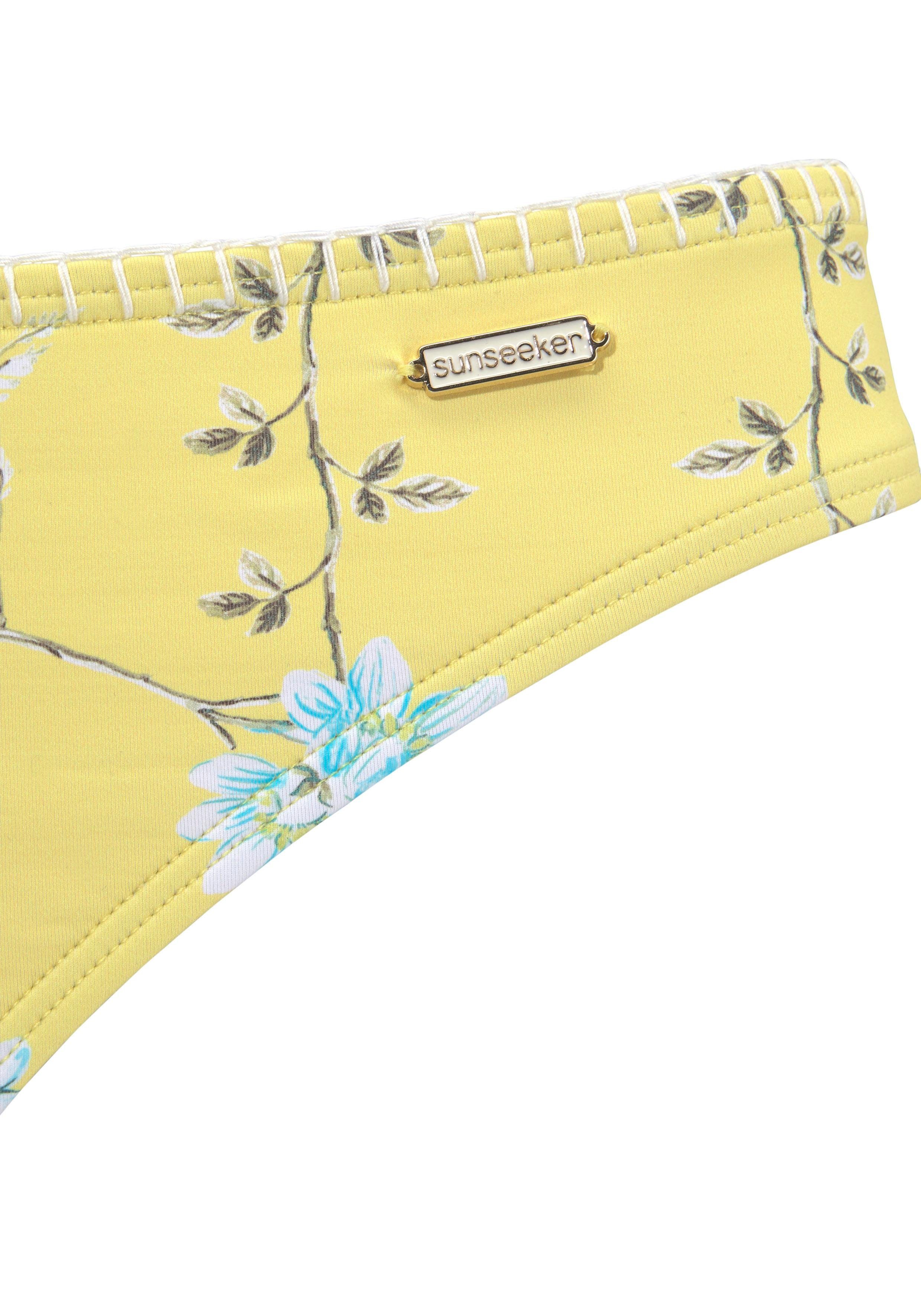Sunseeker Bikini-Hose Ditsy mit Häkelkante