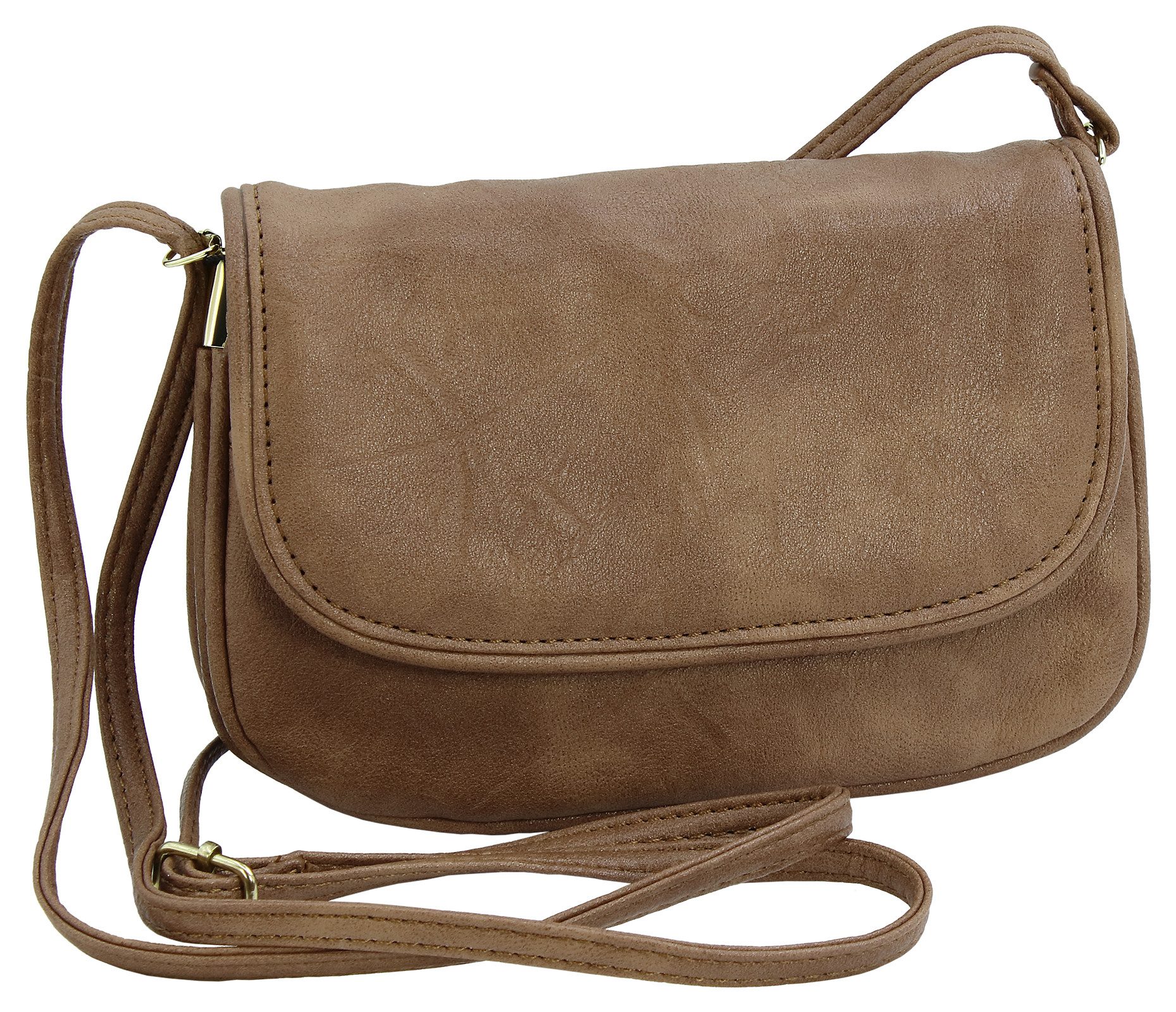Umhängetasche Kleine Damen Schultertasche Abendtasche zum Ausgehen, viele Fächer