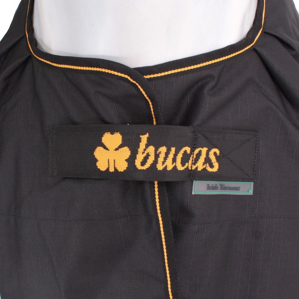 Bucas Pferde-Regendecke Bucas Irish Turnout Light 50g Classic 1200D - Pony - black/gold