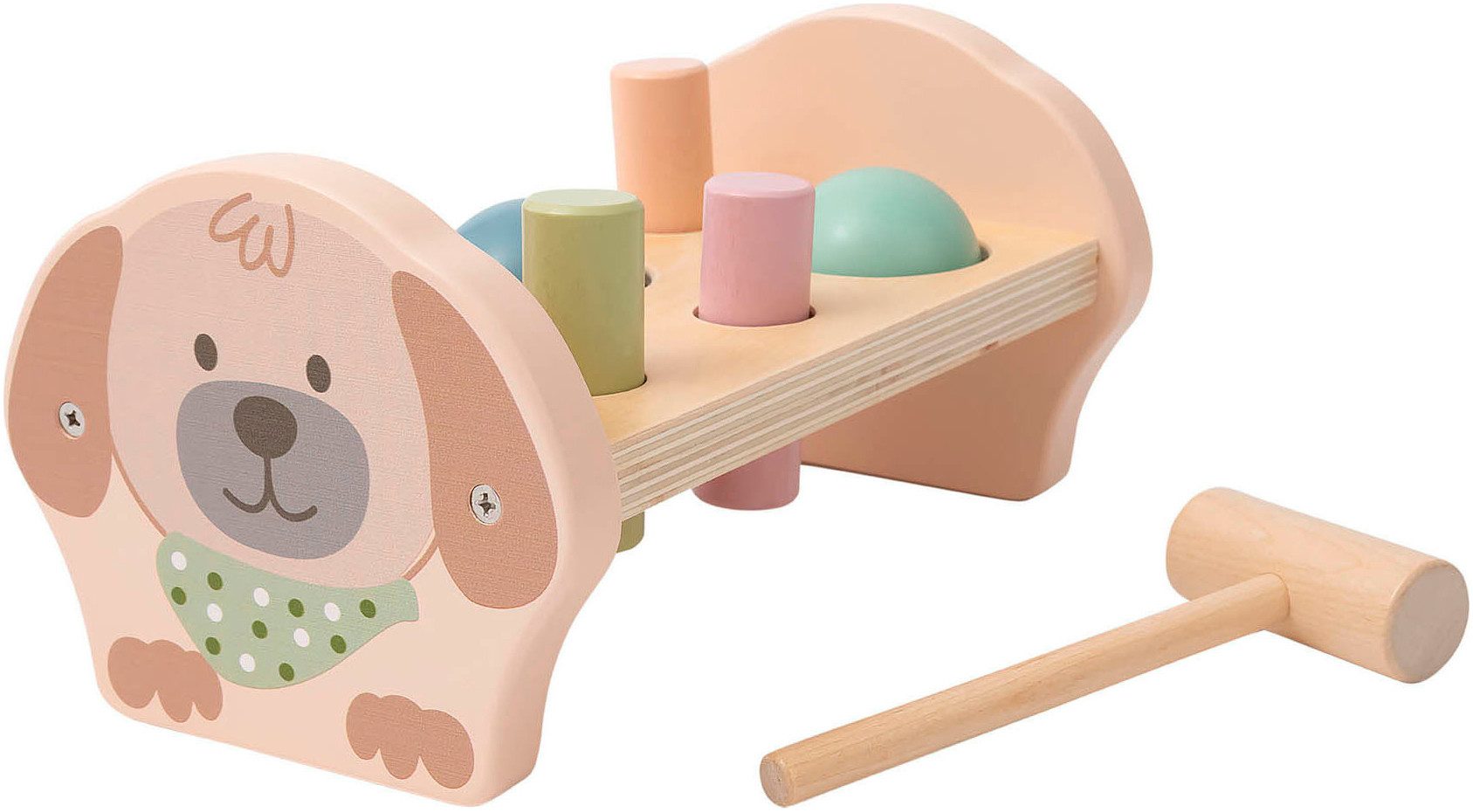 Sterntaler® Klopfbank Hund Lucky, FSC® - schützt Wald