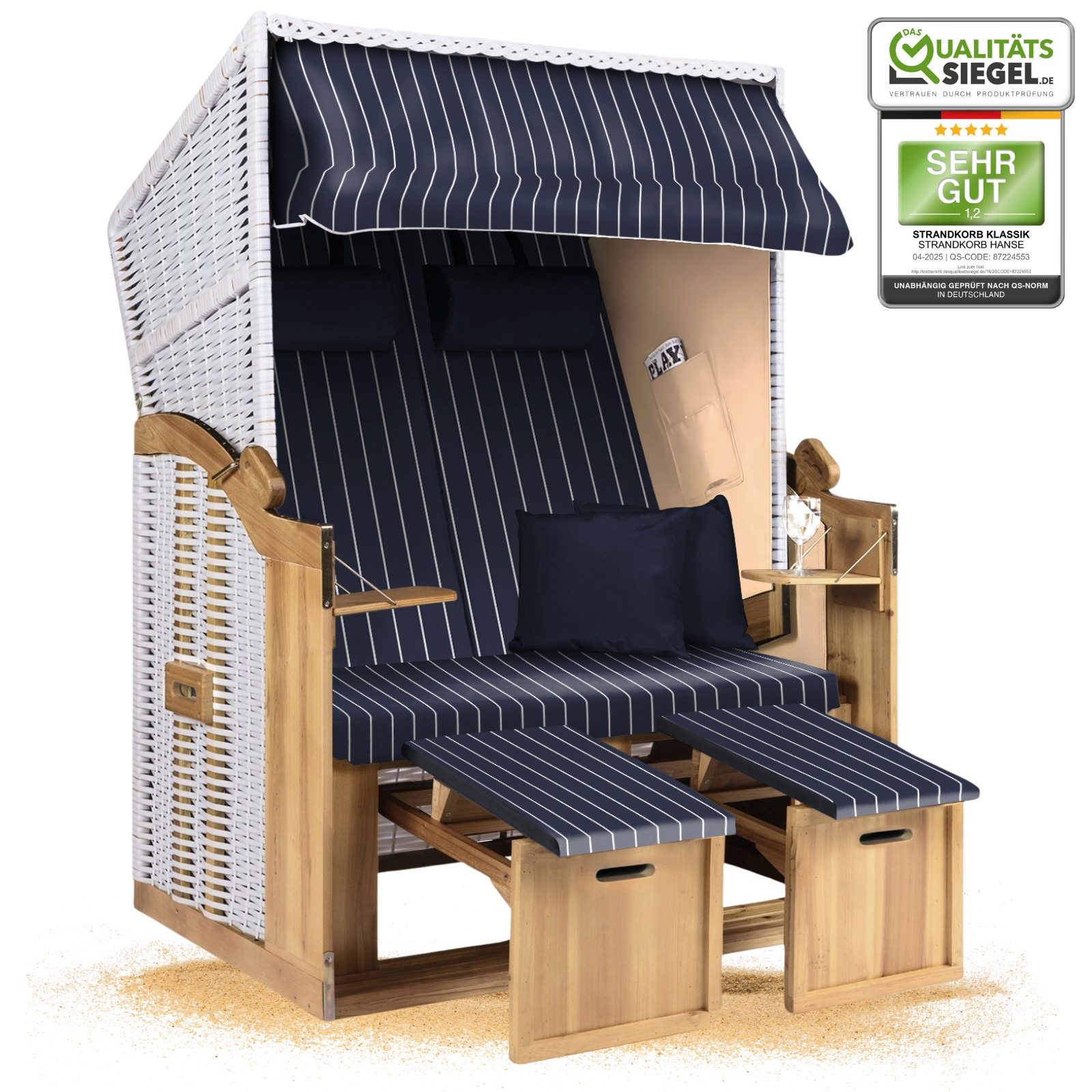 Strandkorb Hanse Strandkorb Strandkorb 2-Sitzer Ostsee günstig online kaufen